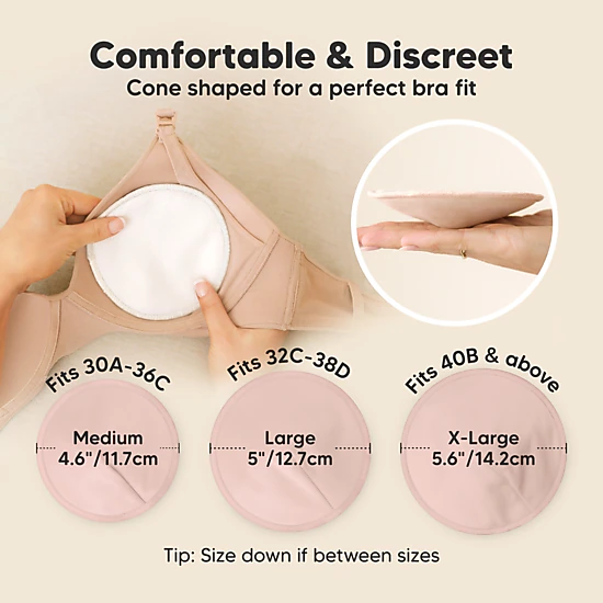 KeaBabies 14-Pack Comfy Nursing Pads, Postpartum Breastfeeding Pads