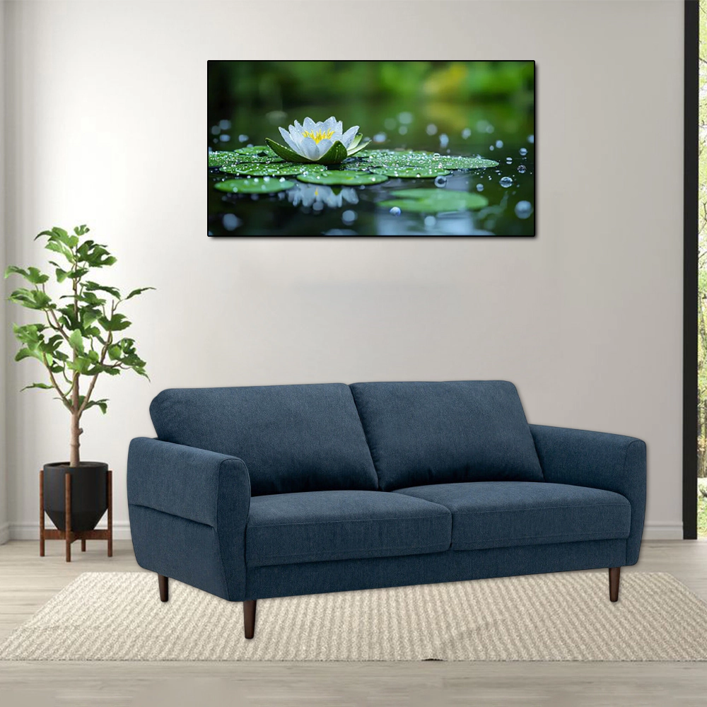 Hivvago 72-Inch Compact Fabric Loveseat Couch with Sturdy Solid Frame