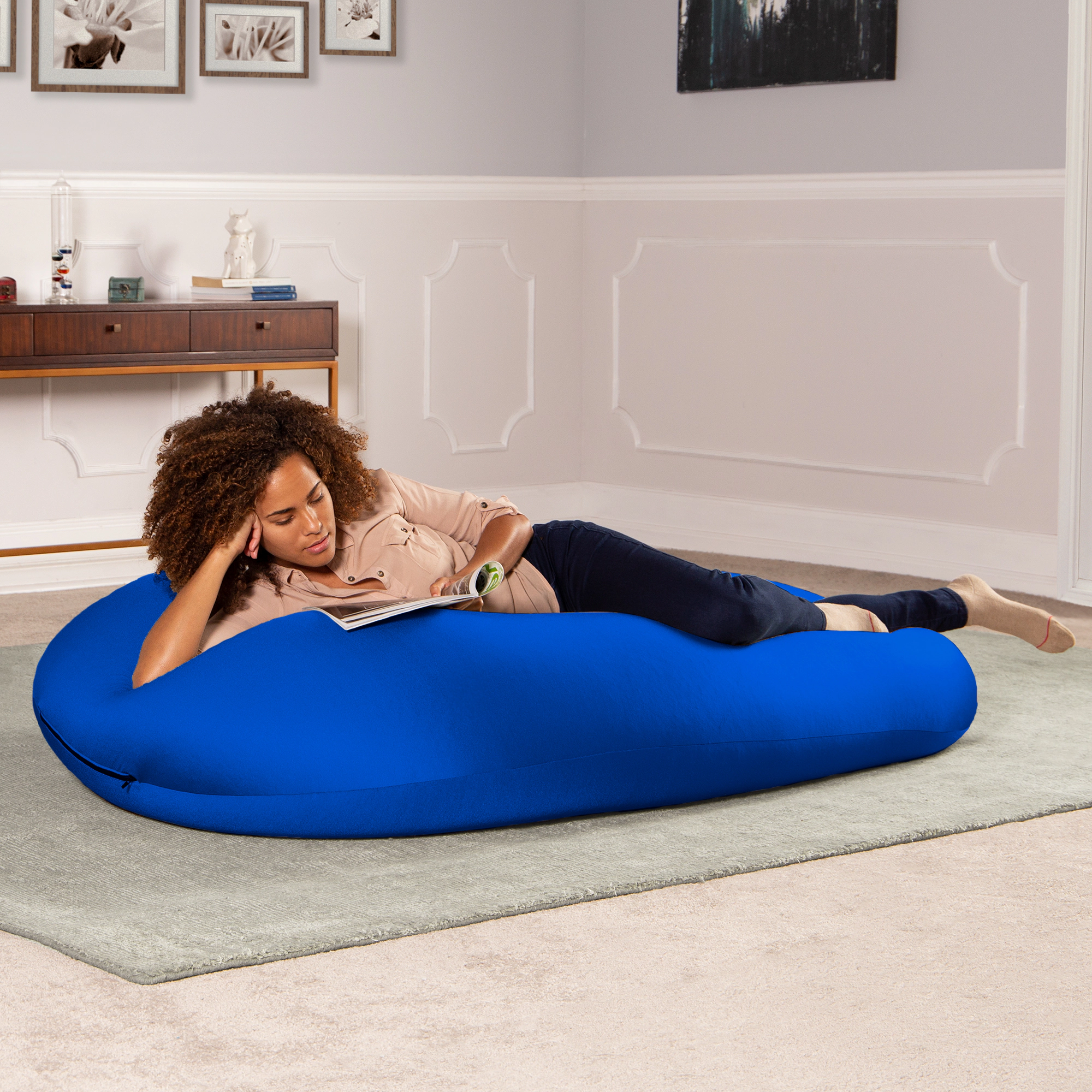 Jaxx Nimbus Therapeutic Sensory Bean Bag Chair – Cloud-Like Adjustable Body Pod Design for Ergonomic Relief and Comfort