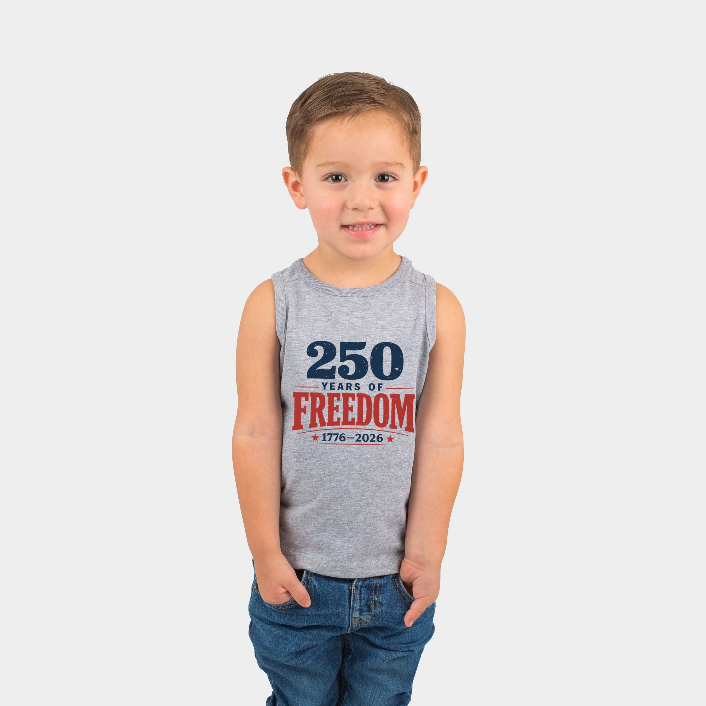 The Juniper Shop - 250 Years of Freedom Block Toddler Graphic Tank