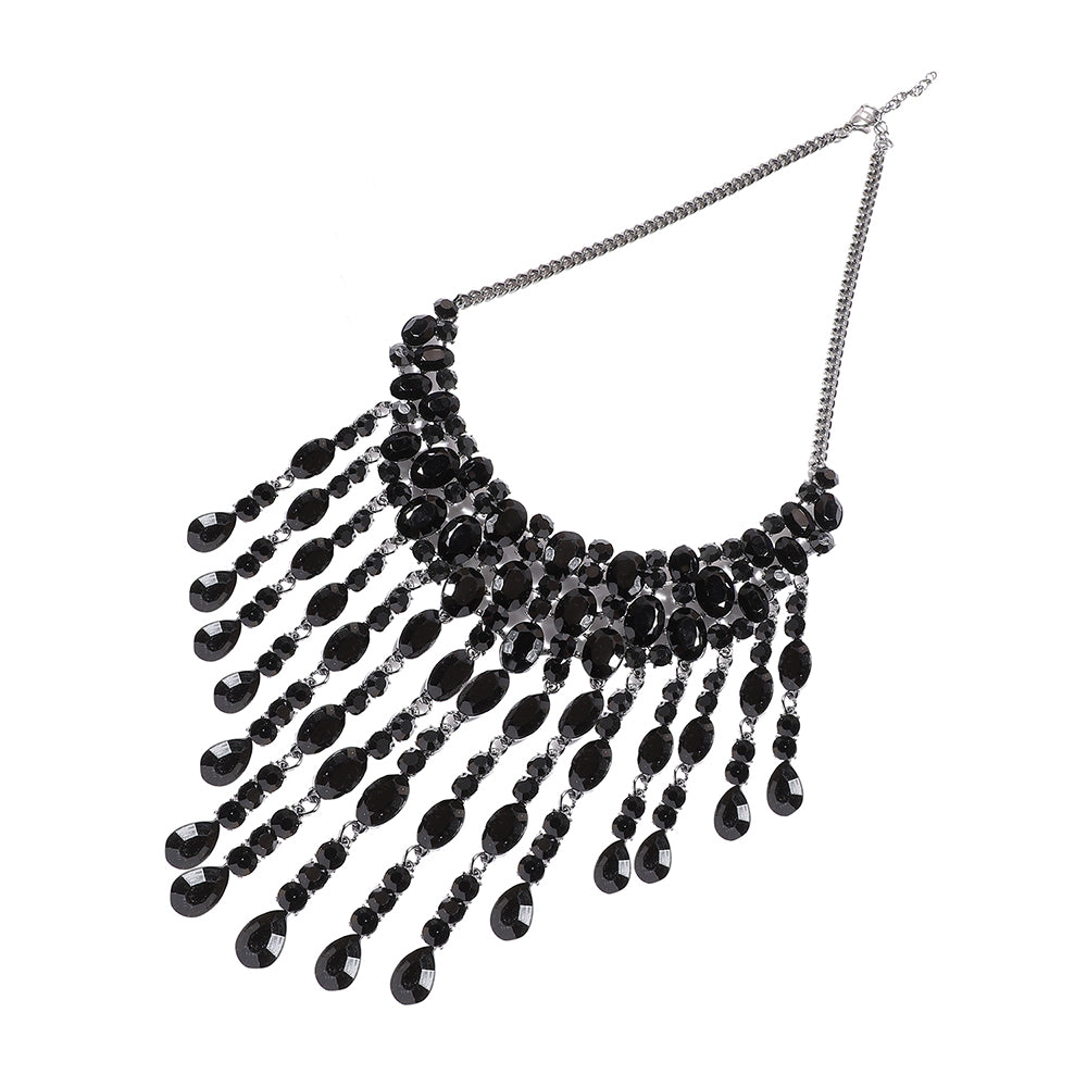 SOHI Women's Maxi Crystal-Drop Statement Necklace