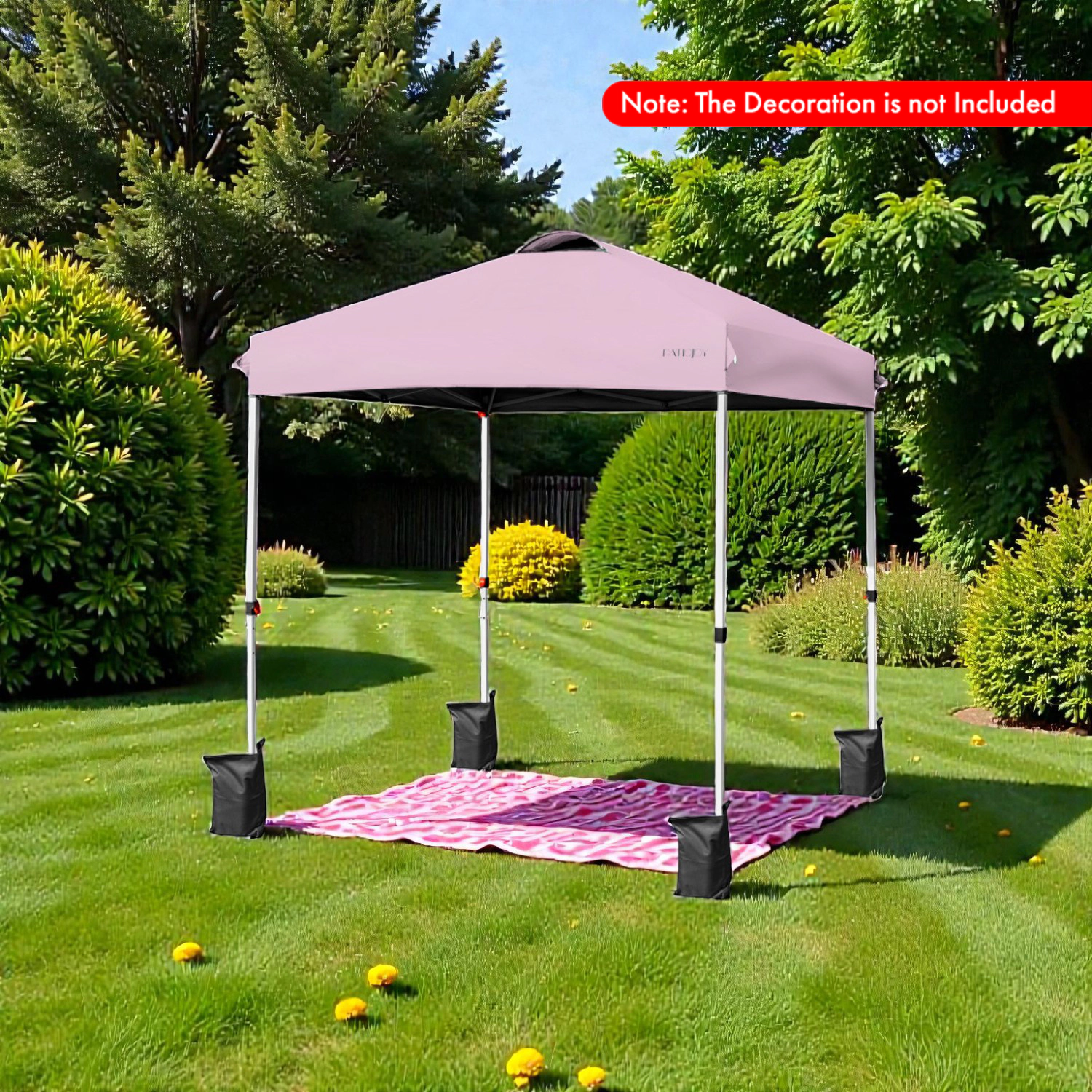 Hivvago Easy Setup Pop-Up Canopy Tent with Rolling Carry Bag
