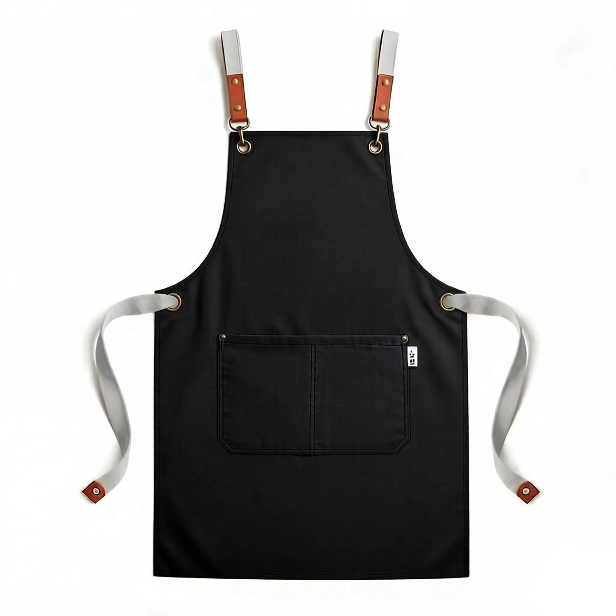 Alilang Women Canvas Utility Apron with Straps Cross Back Design for Kitchen Cafe and Artisan Work