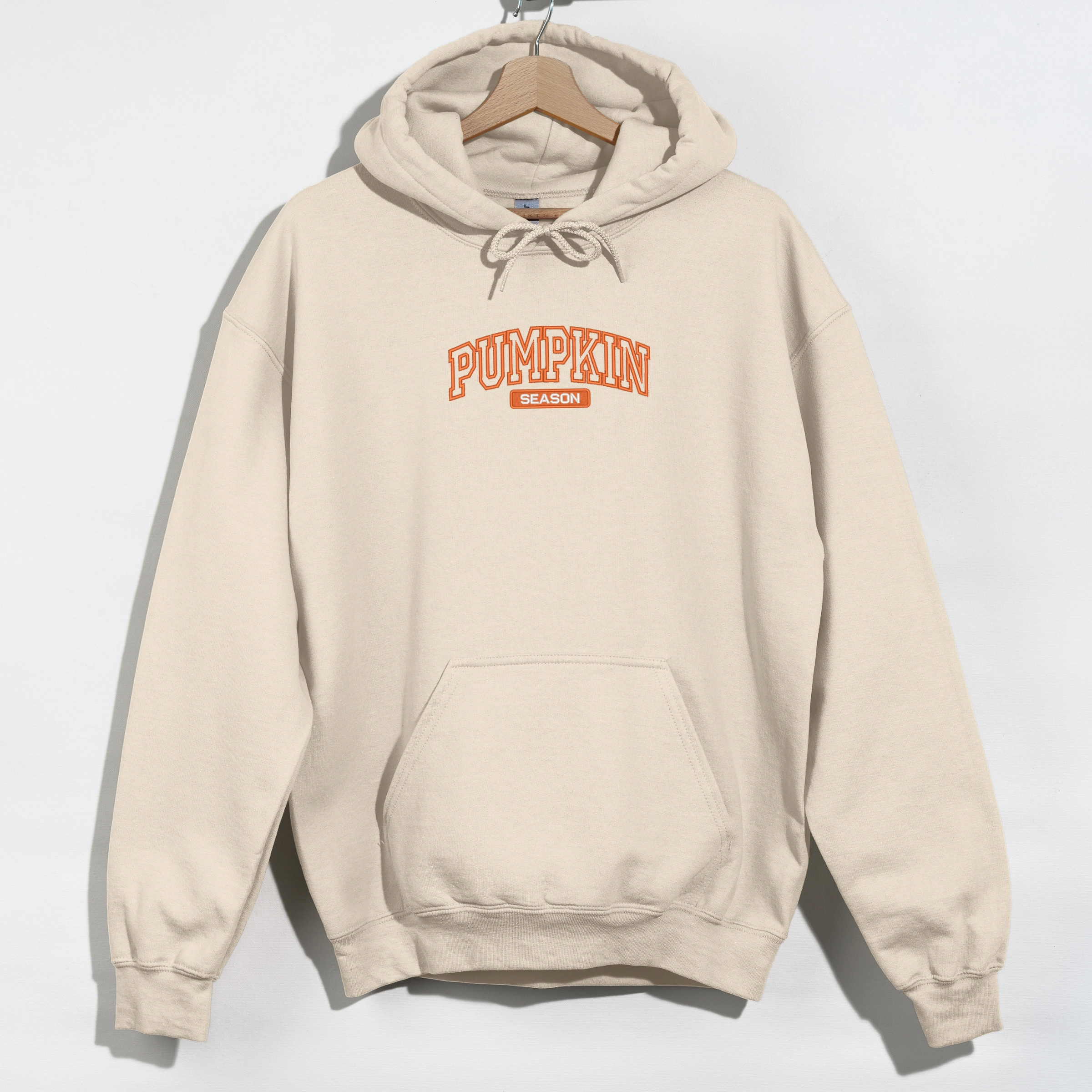 Simply Sage Market - Women's Graphic Hoodie Embroidered Arched Pumpkin Season