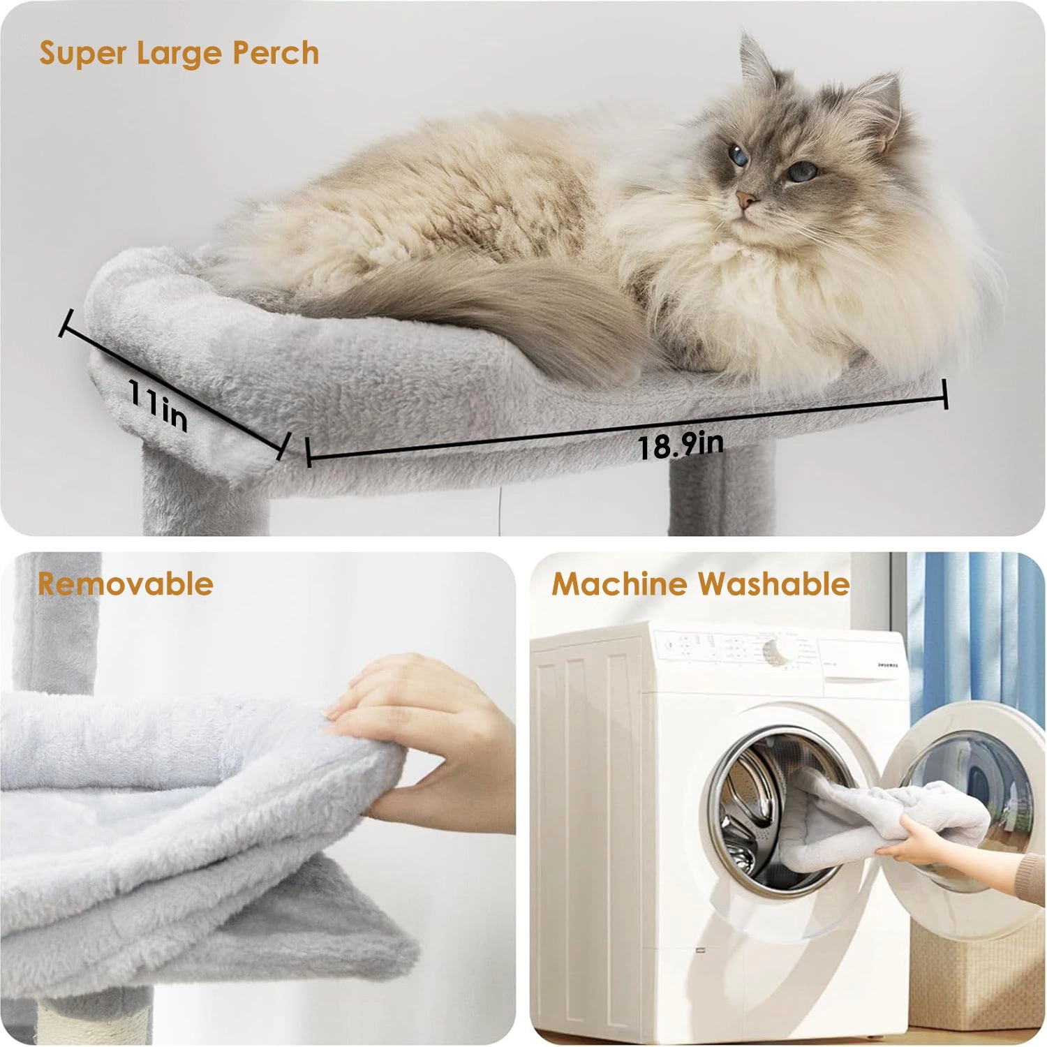 GBruno 68in Multi-Level Cat Tree Tower With Hammocks