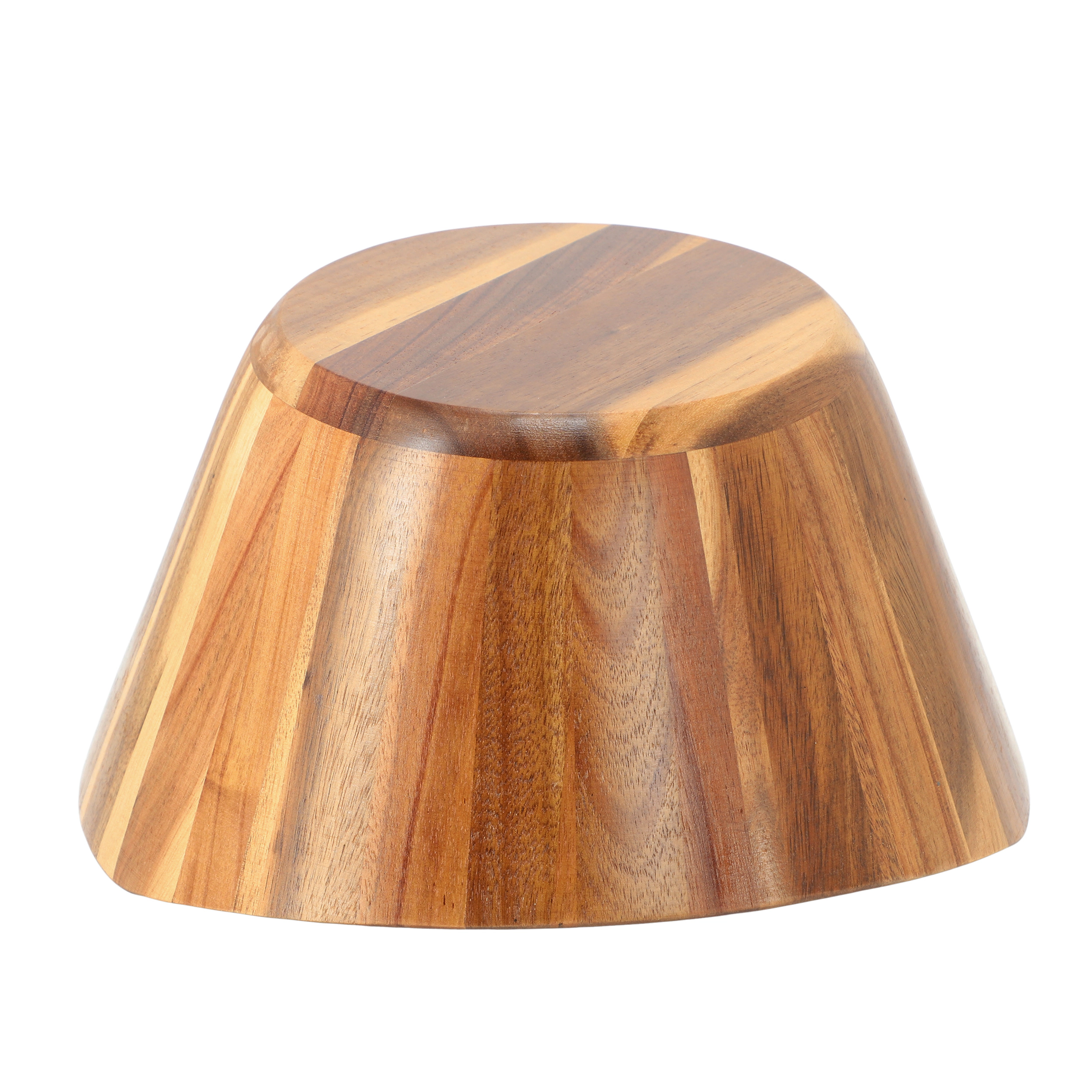 MegaChef 11.75 Inch Acacia Wood Deep Salad Bowl