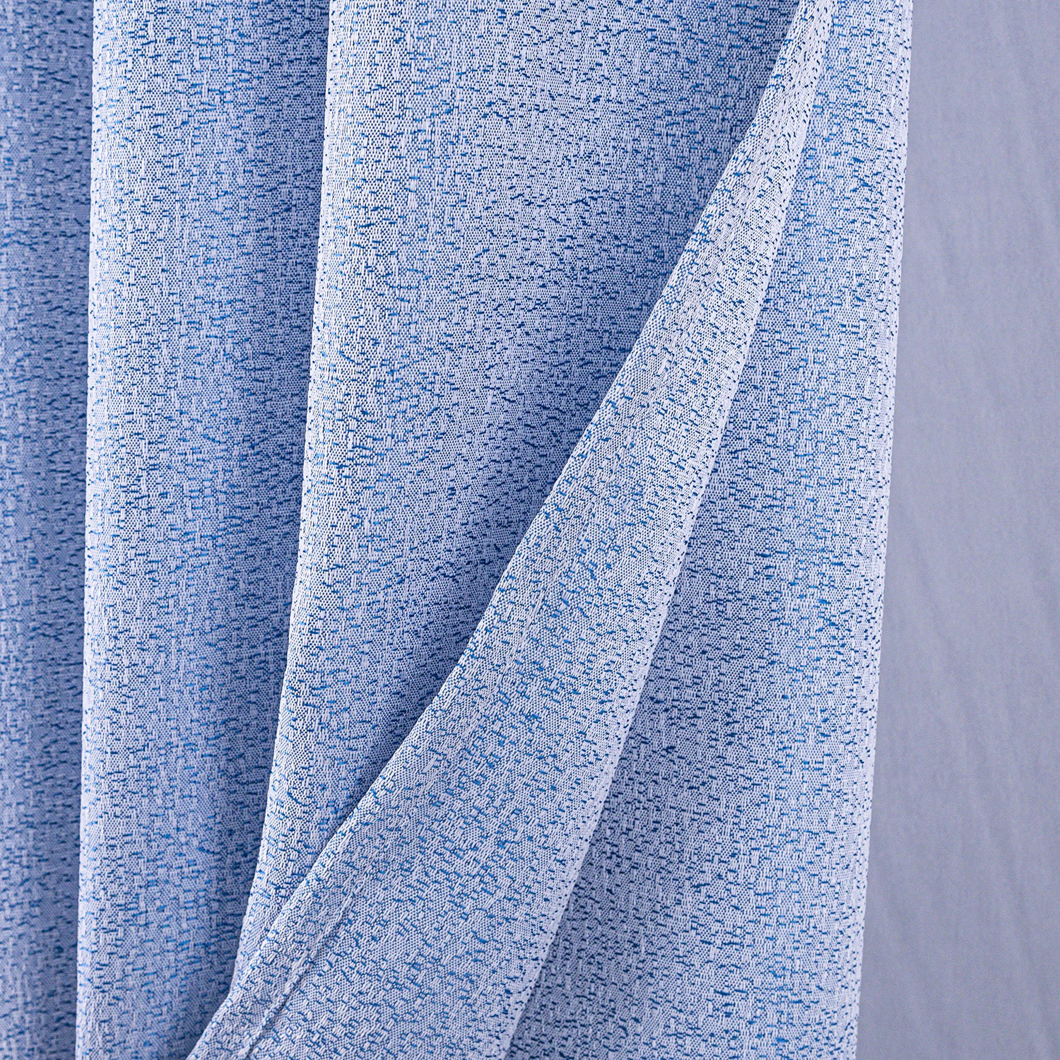 RT Designers Collection 100% Polyester 140 GSM Lava Jacquard Grommet Curtain Panel 54" x 84" Blue