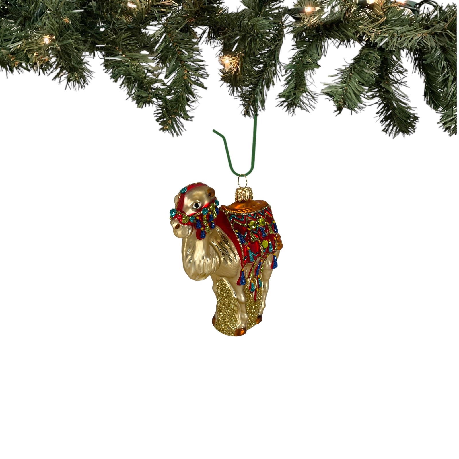 Pinnacle Peak Trading Company Camel Polish Glass Christmas Ornament Made in Poland Decoration