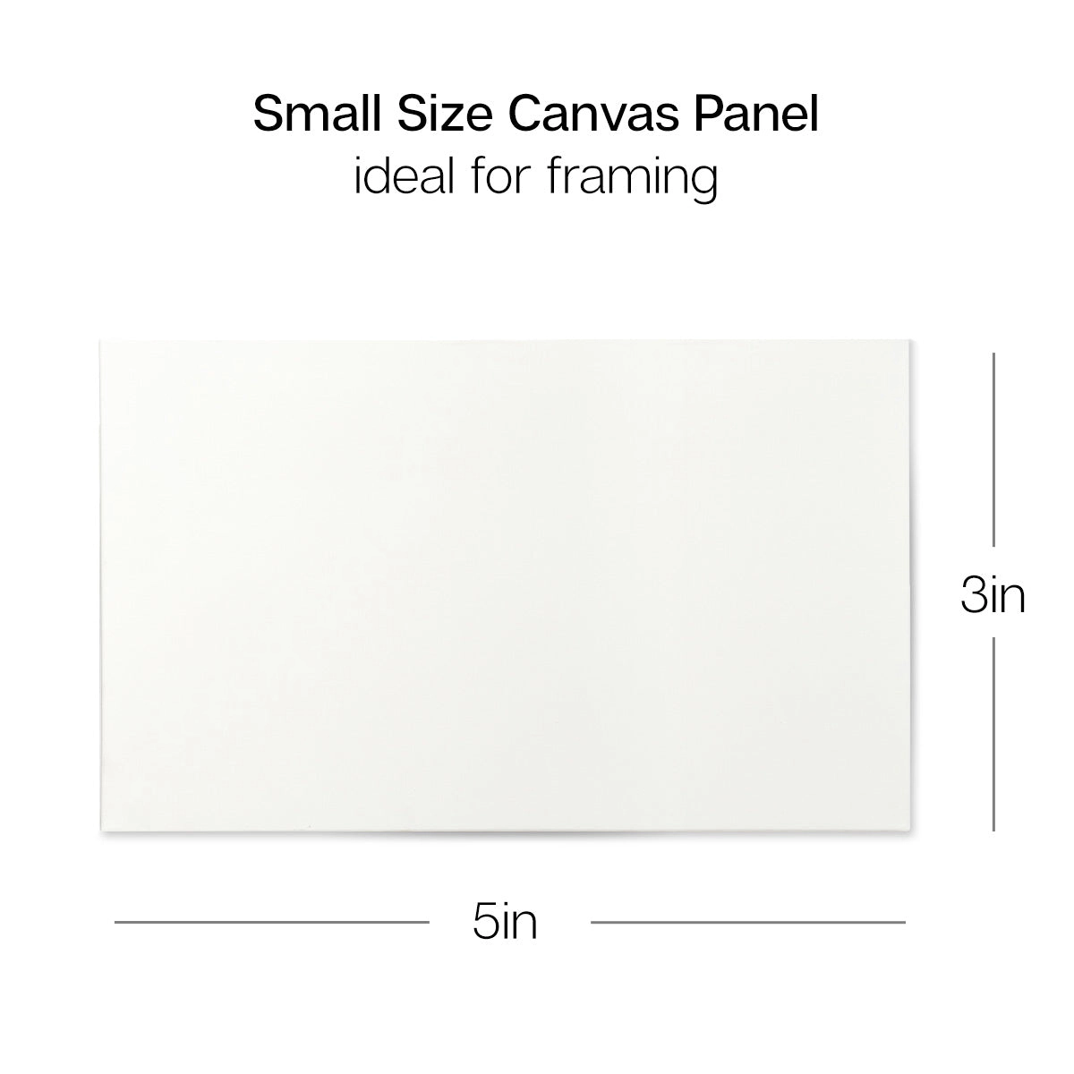 KINGART Canvas Panels - 3" x 5" 14-Pack, Pre-Primed Cotton Painting Boards