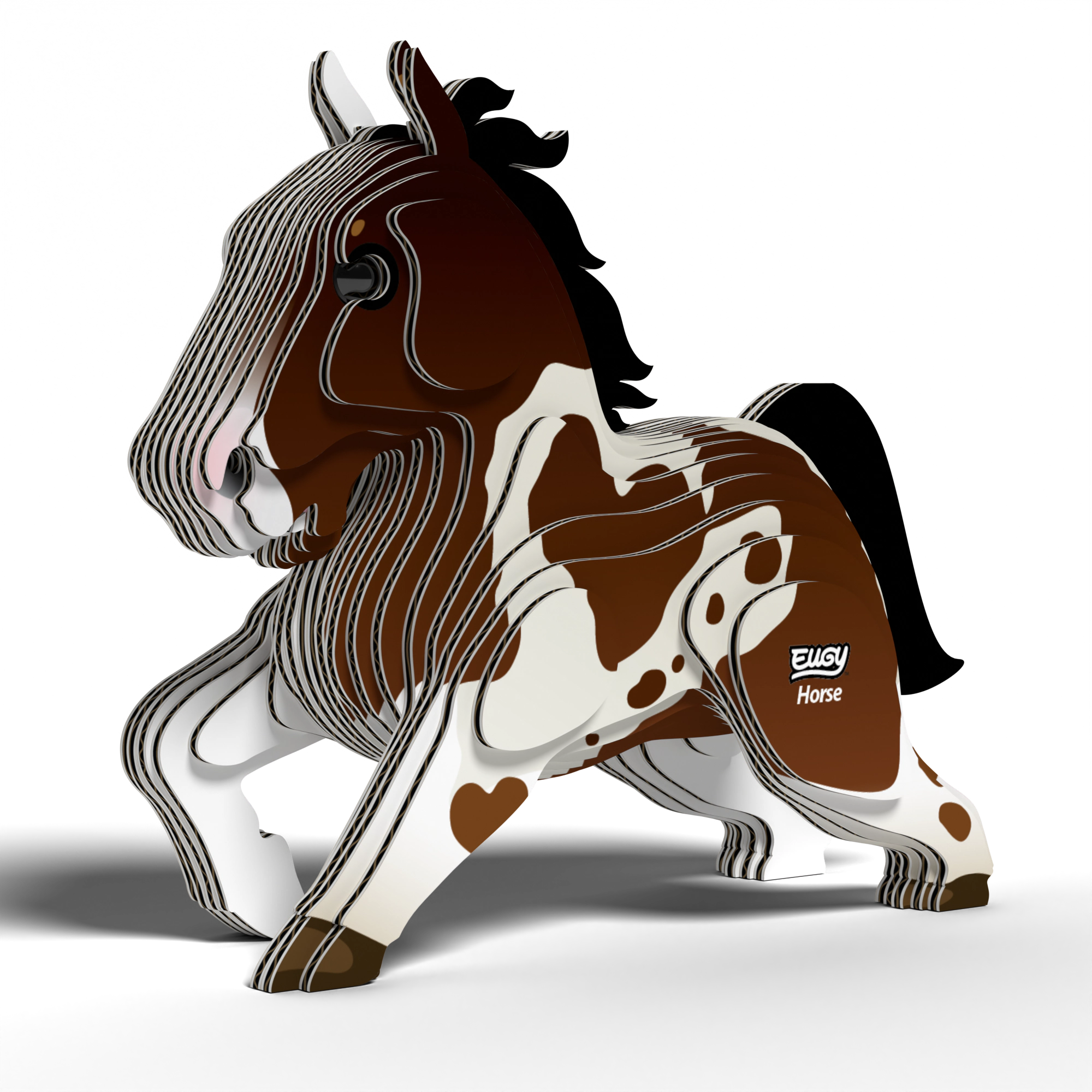 EUGY Horse 3D Puzzle - contains 32 puzzle pieces