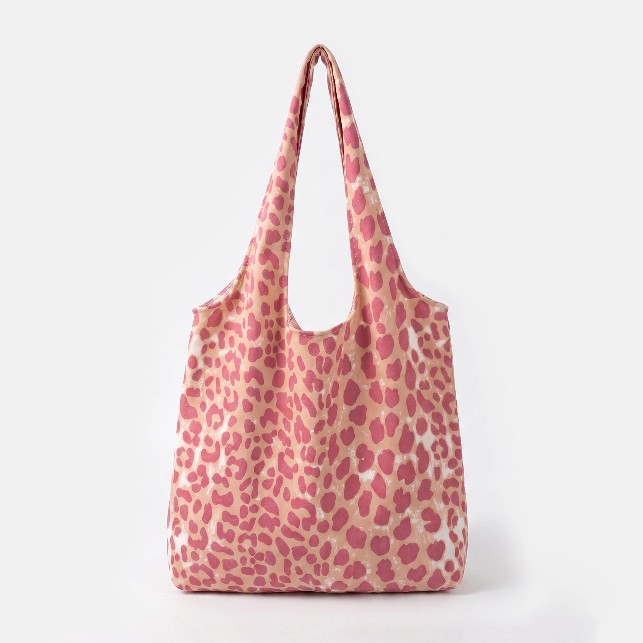 Alilang Women's Leopard Print Slouchy Shoulder Tote Bag Soft Lightweight Large Capacity Everyday Carryall, Gray