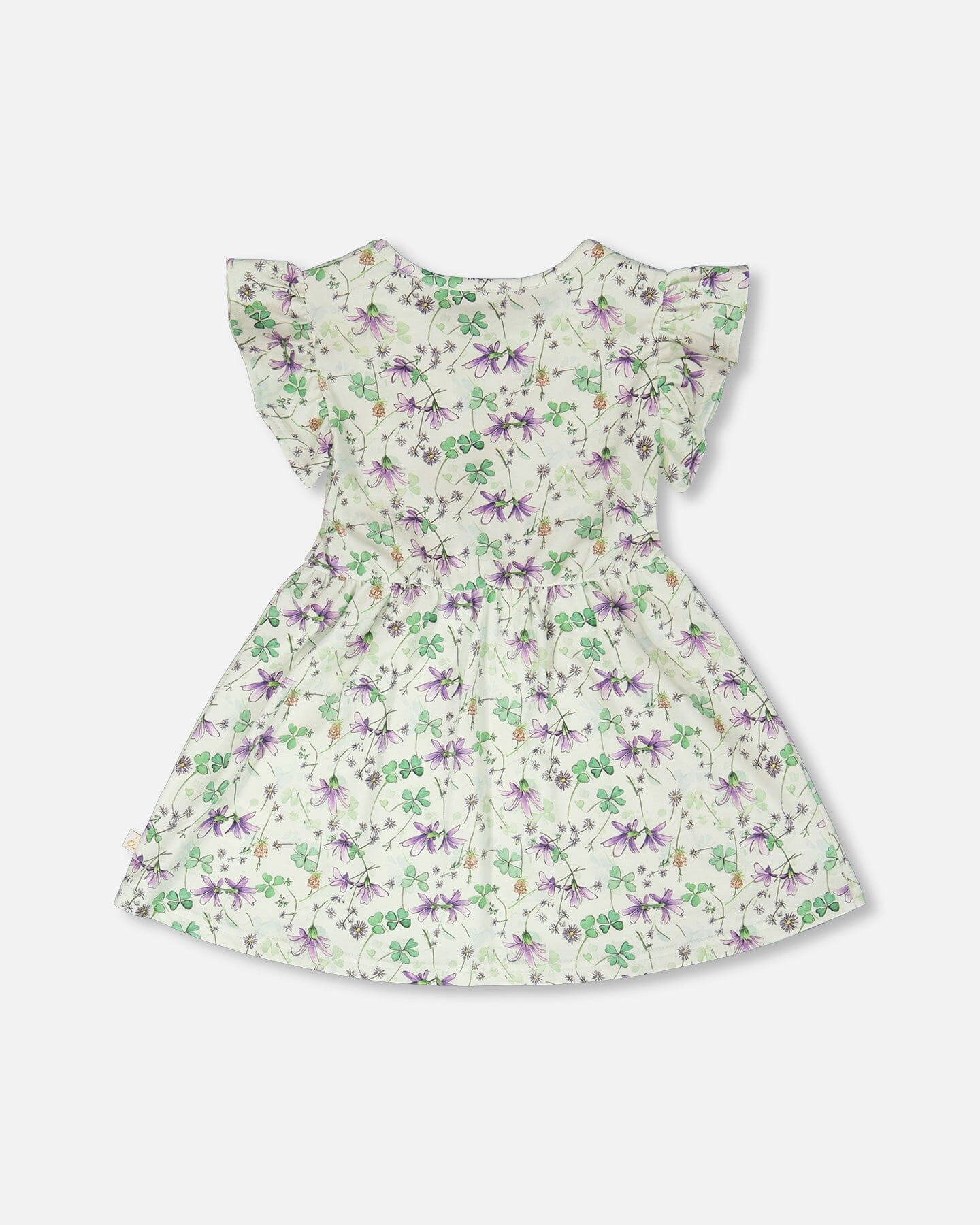 Deux par Girls Jersey Dress Printed Flowers