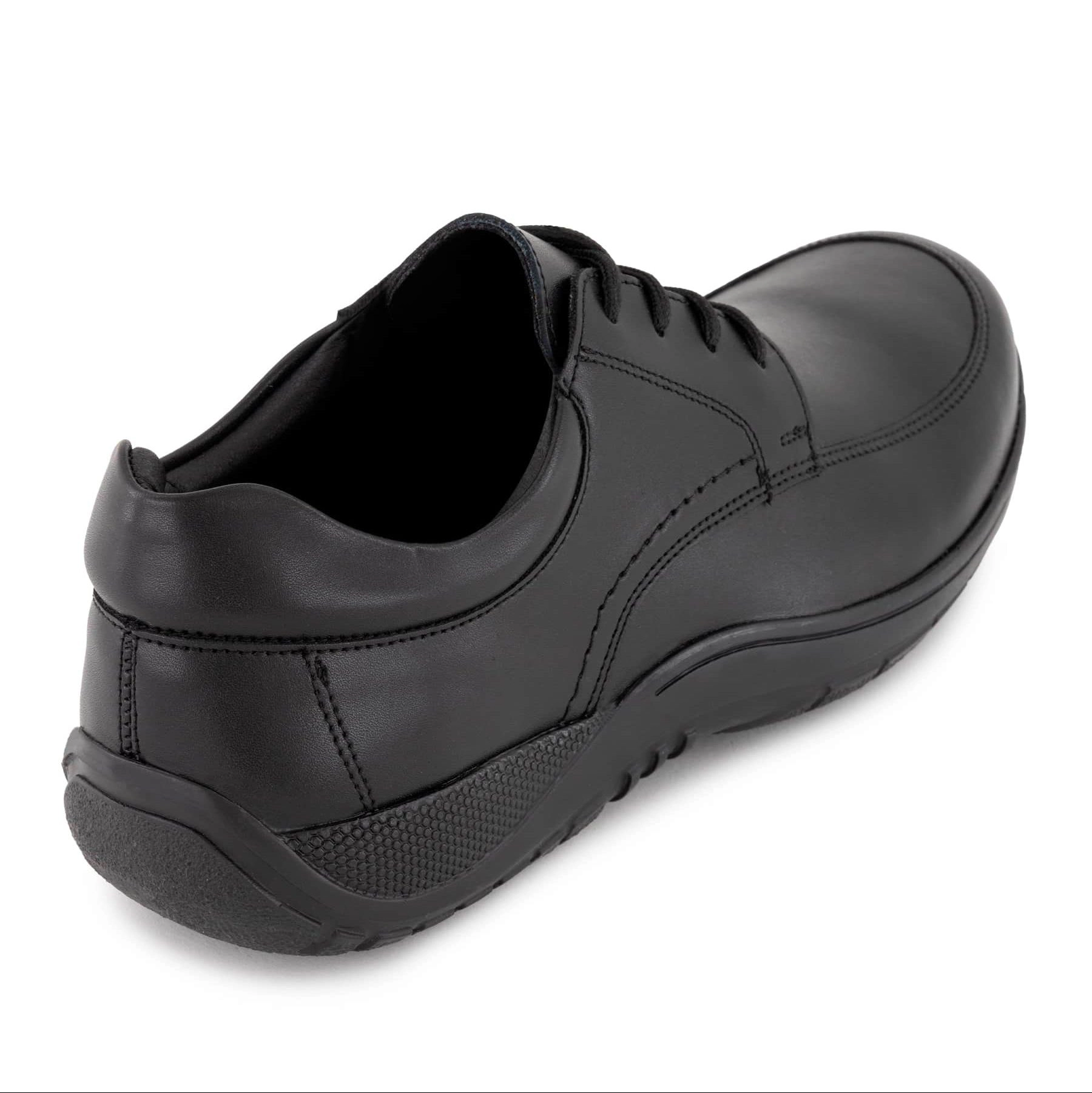 Ferrato Mens Leather Lace-Up Flats