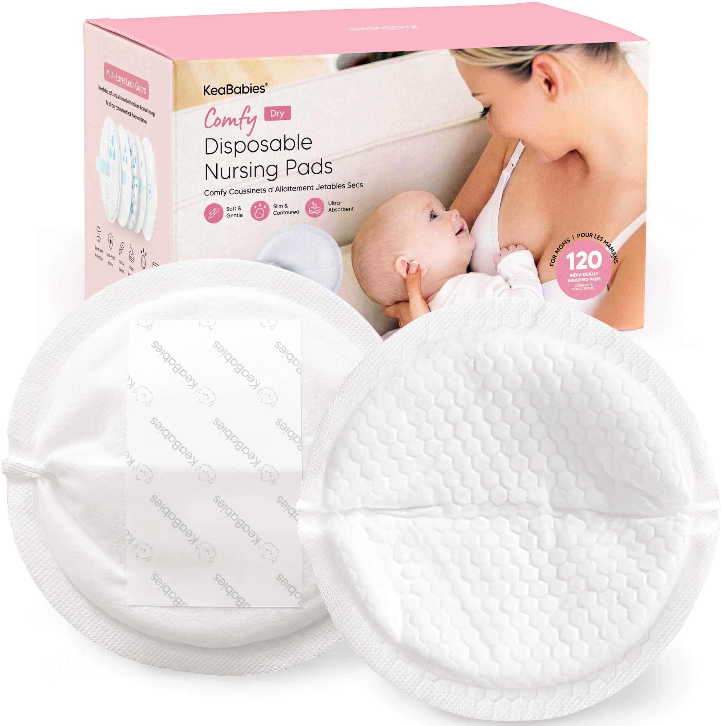 KeaBabies Comfy Dry Disposable Nursing Pads
