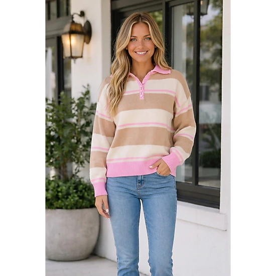 Threaded Pear Yamilet Long Sleeve Sweater Long Sleeve Top