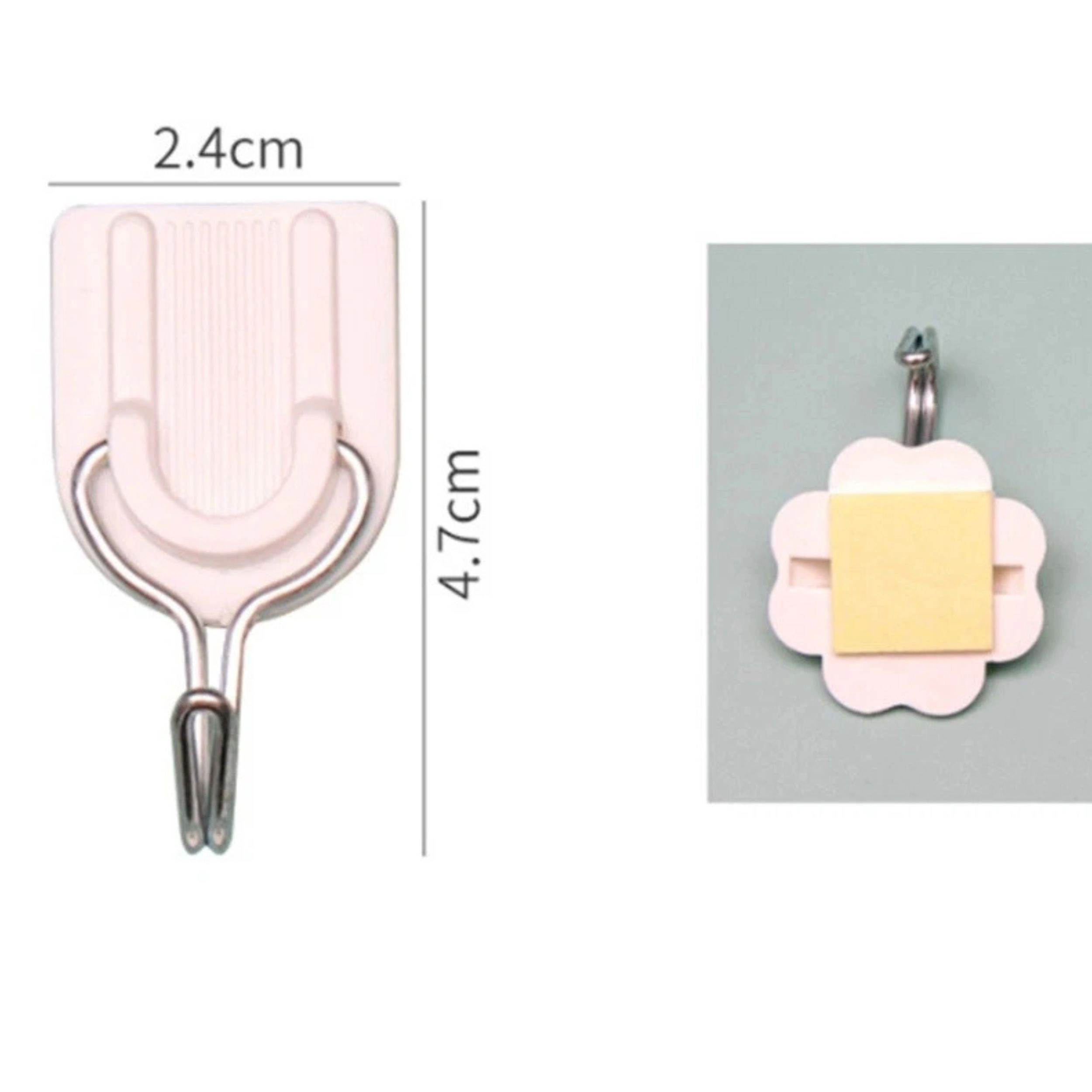 Home Collection Pack of 24 Heavy Duty Self Adhesive Wall Hooks No Drill Hangers