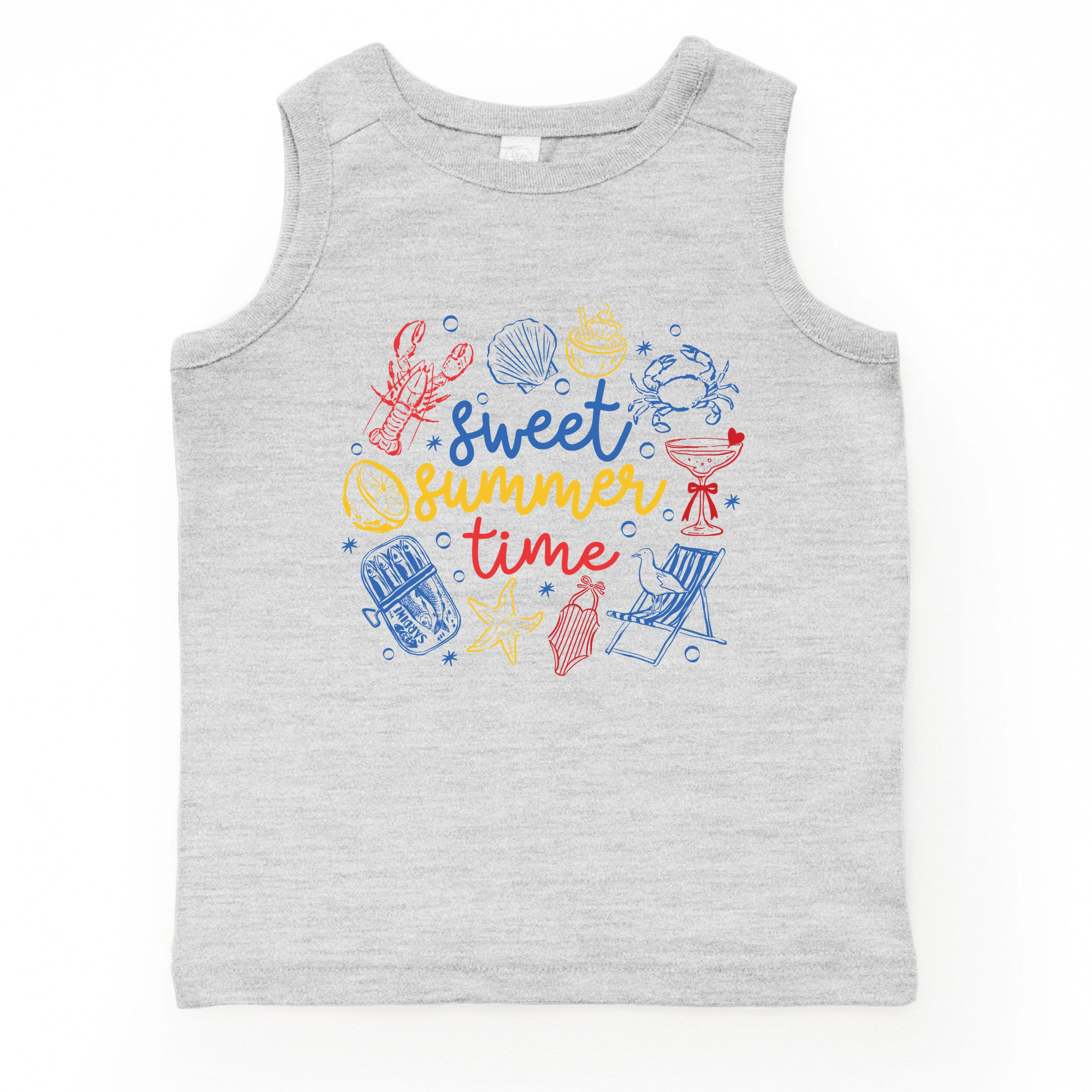 The Juniper Shop - Sweet Summer Time Nautical Toddler Graphic Tank