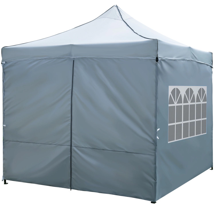Hivvago 10 x FT Pop up Canopy Tent with 4 Removable Sidewalls and Wheeled Bag