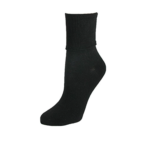 Jefferies Socks Women's Plus Cotton Turn Cuff Sock