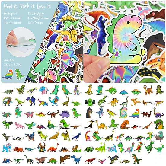 Wrapables Waterproof Vinyl Stickers for Water Bottles, Laptop, Phones ...