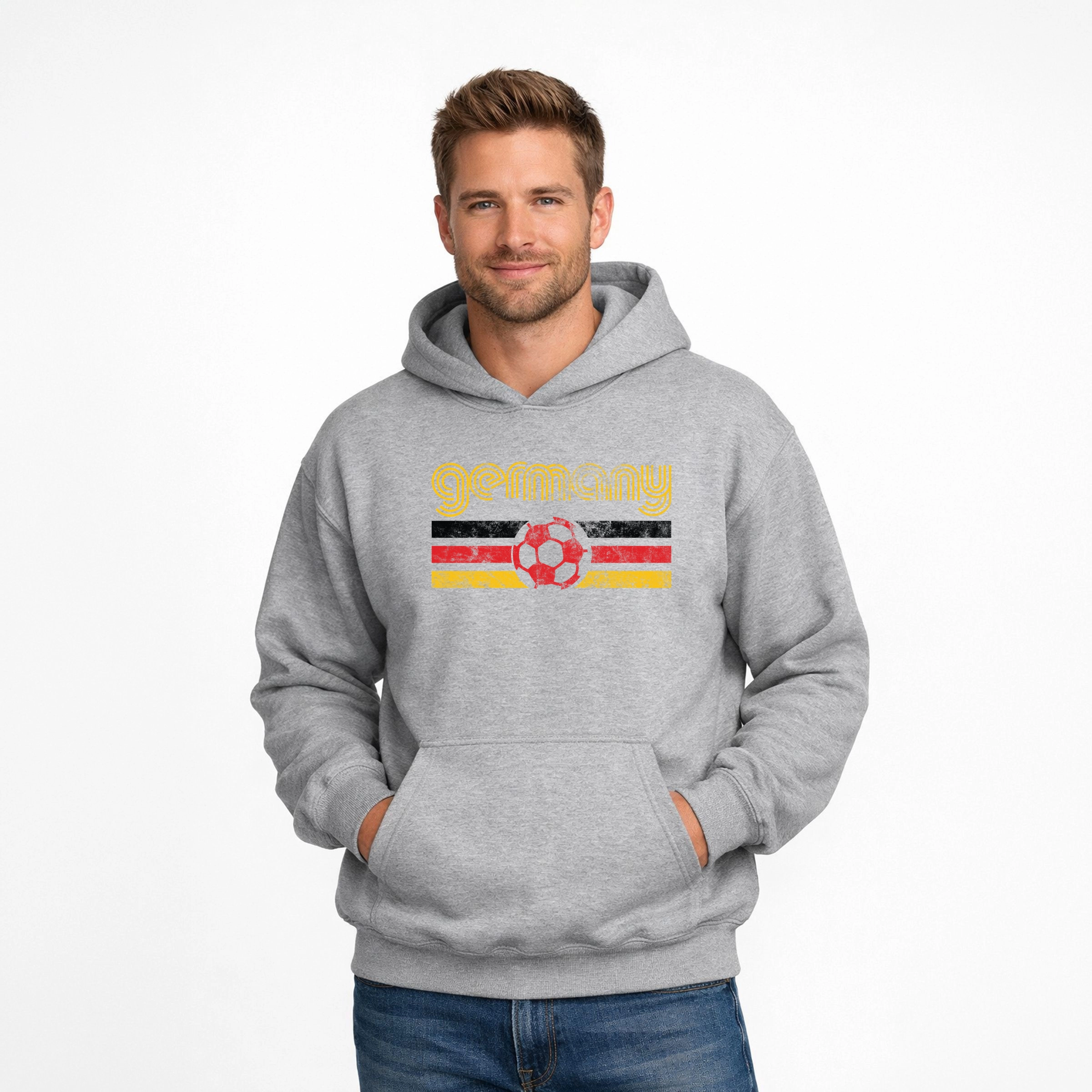 Simply Sage Market - Men's Graphic Hoodie Germany Soccer Flag