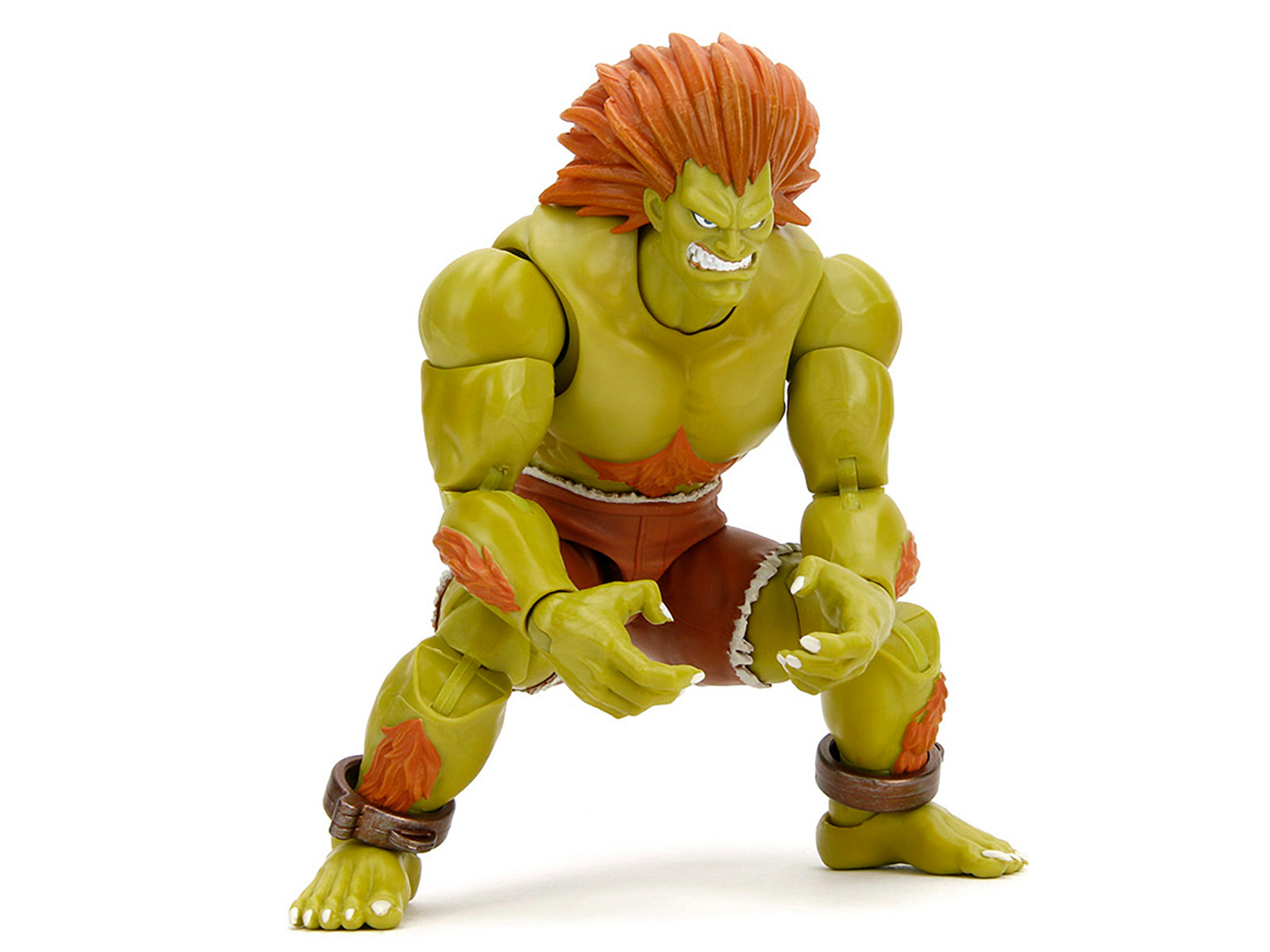 Jada Blanka 7.5" Moveable Figure with Accessories and Alternate Head and Hands "Ultra Street Fighter II: The