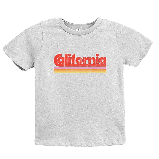 The Juniper Shop - Youth Short Sleeve Graphic T-Shirt - California Retro Stripes