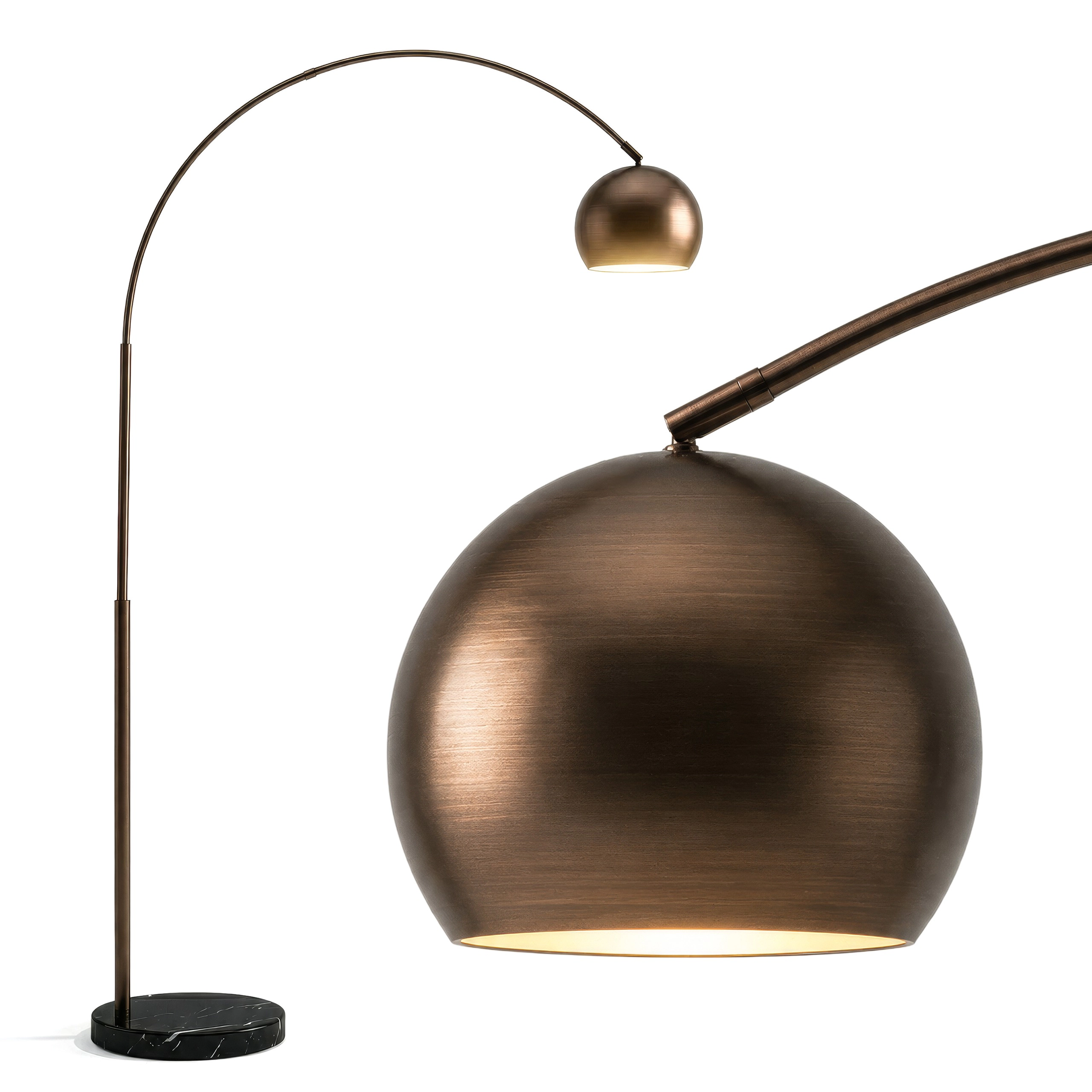 Brightech Olivia Marble Adjustable Floor Lamp