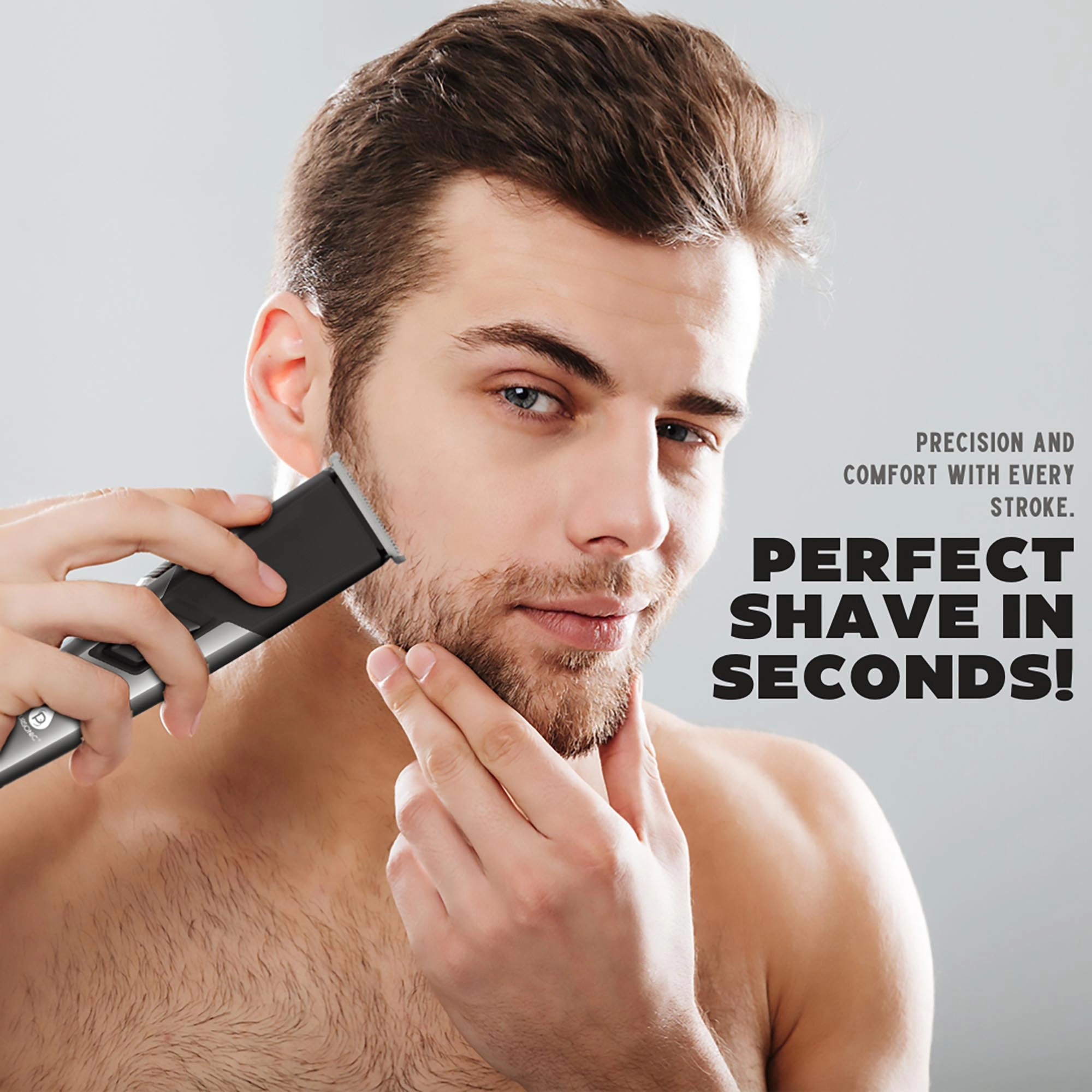 Pursonic Men's Rechargeable Multi-Grooming Kit Mario Lopez Hair, Beard, Nose & Ear Trimmer Set