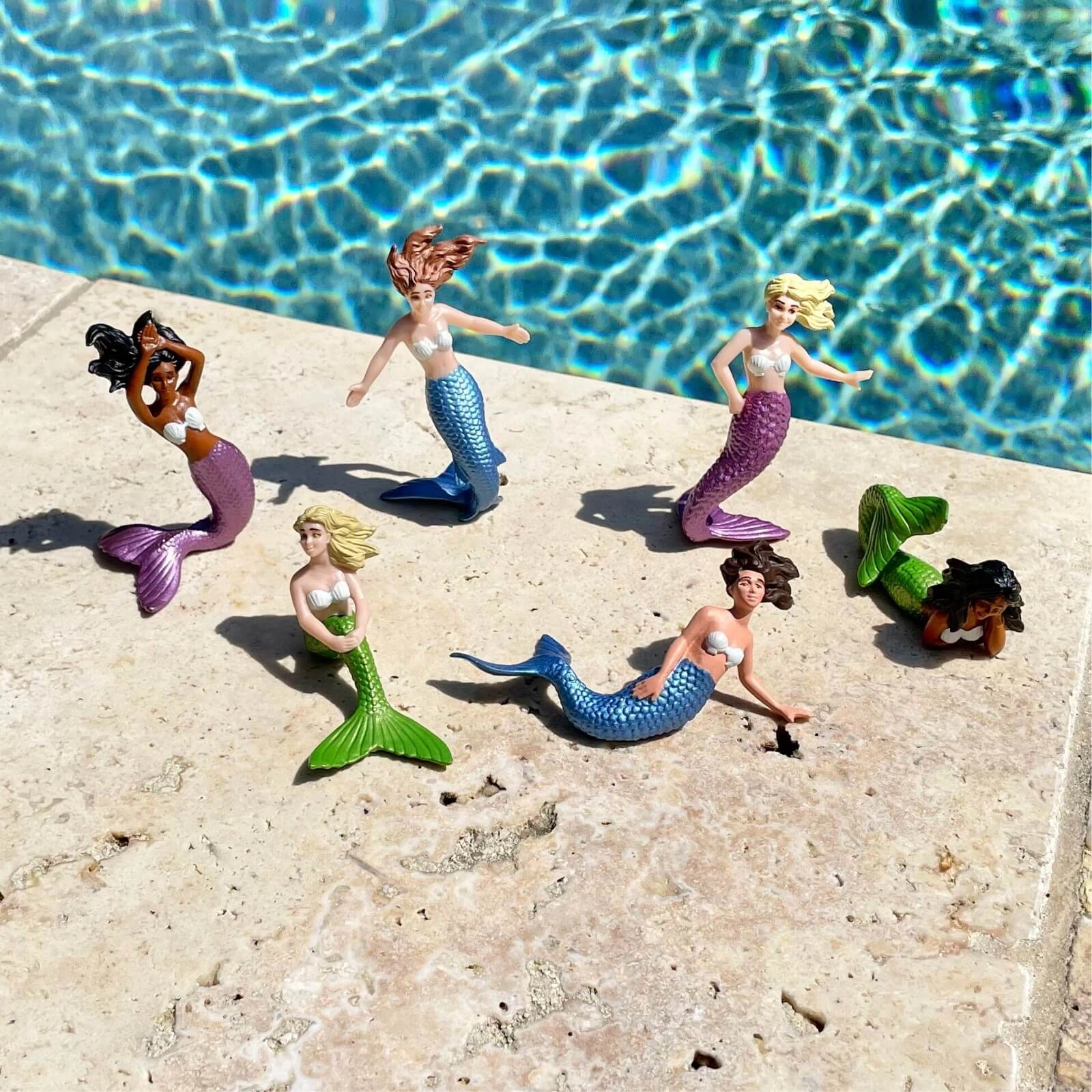 Safari Ltd. - Mini Mermaids Designer TOOB - contains 6 Mini Figurines