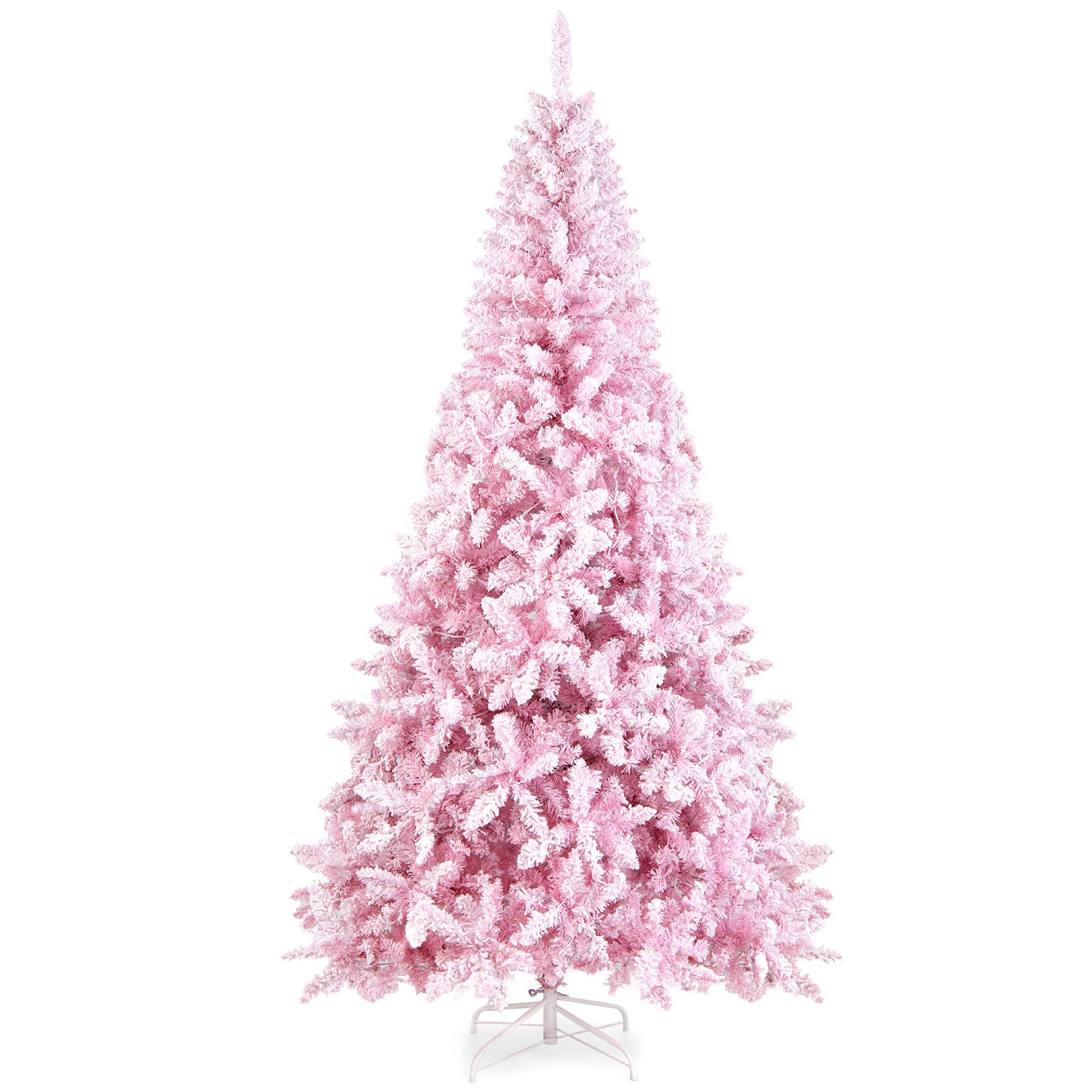 SlickBlue Pre-Lit Artificial Christmas Tree with 1100 PVC Branch Tips