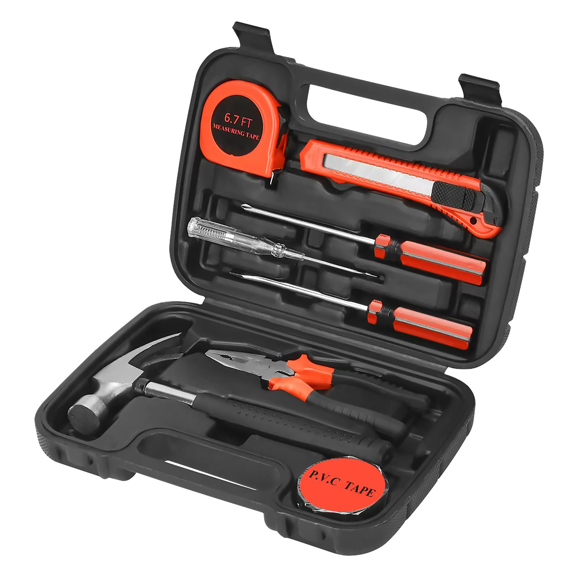Pursonic Unisex 9-Piece Household DIY Repair & Maintenance Tool Set