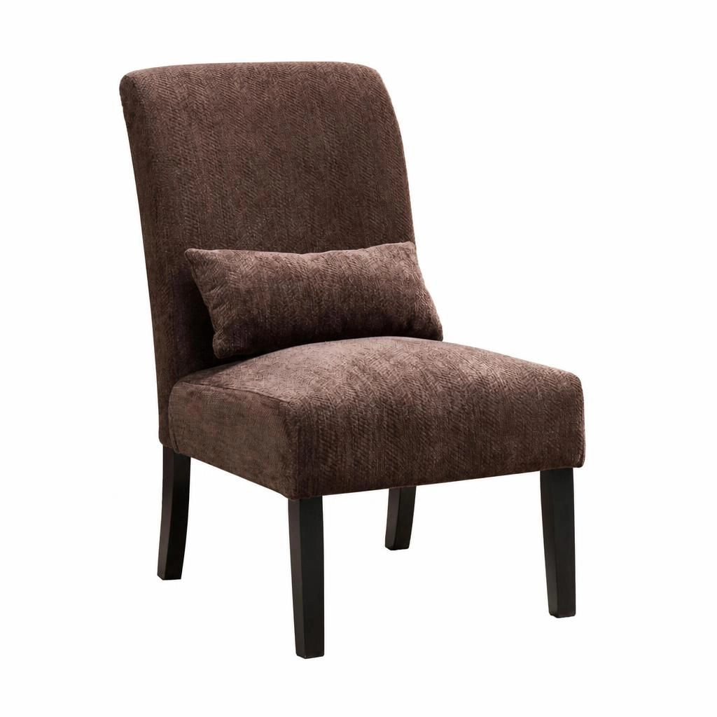GOODSILO Modern Upholstered Armless Accent Chair for Indoor Seating