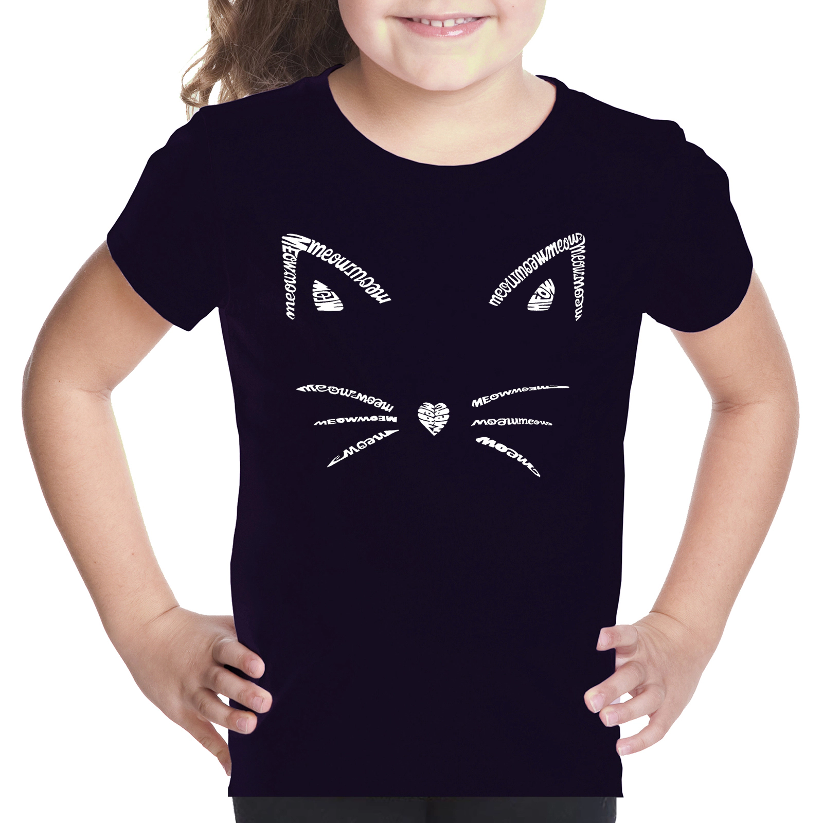 LA Pop Art Girls Word T-Shirt - Whiskers