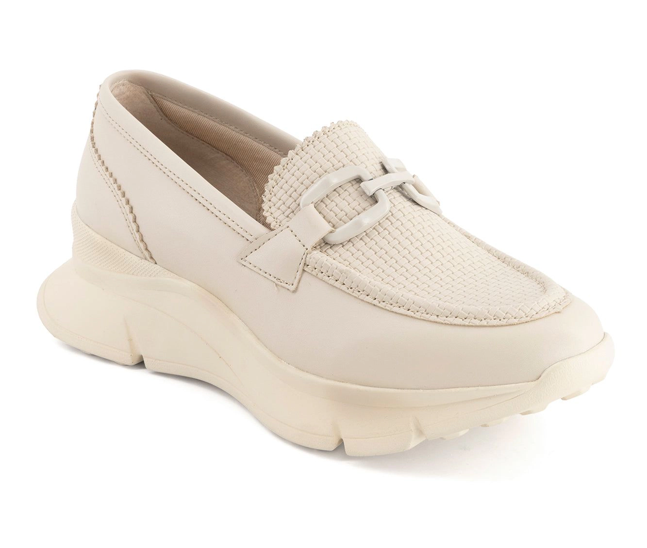 Andrea Womens Chunky Sole Penny Loafers