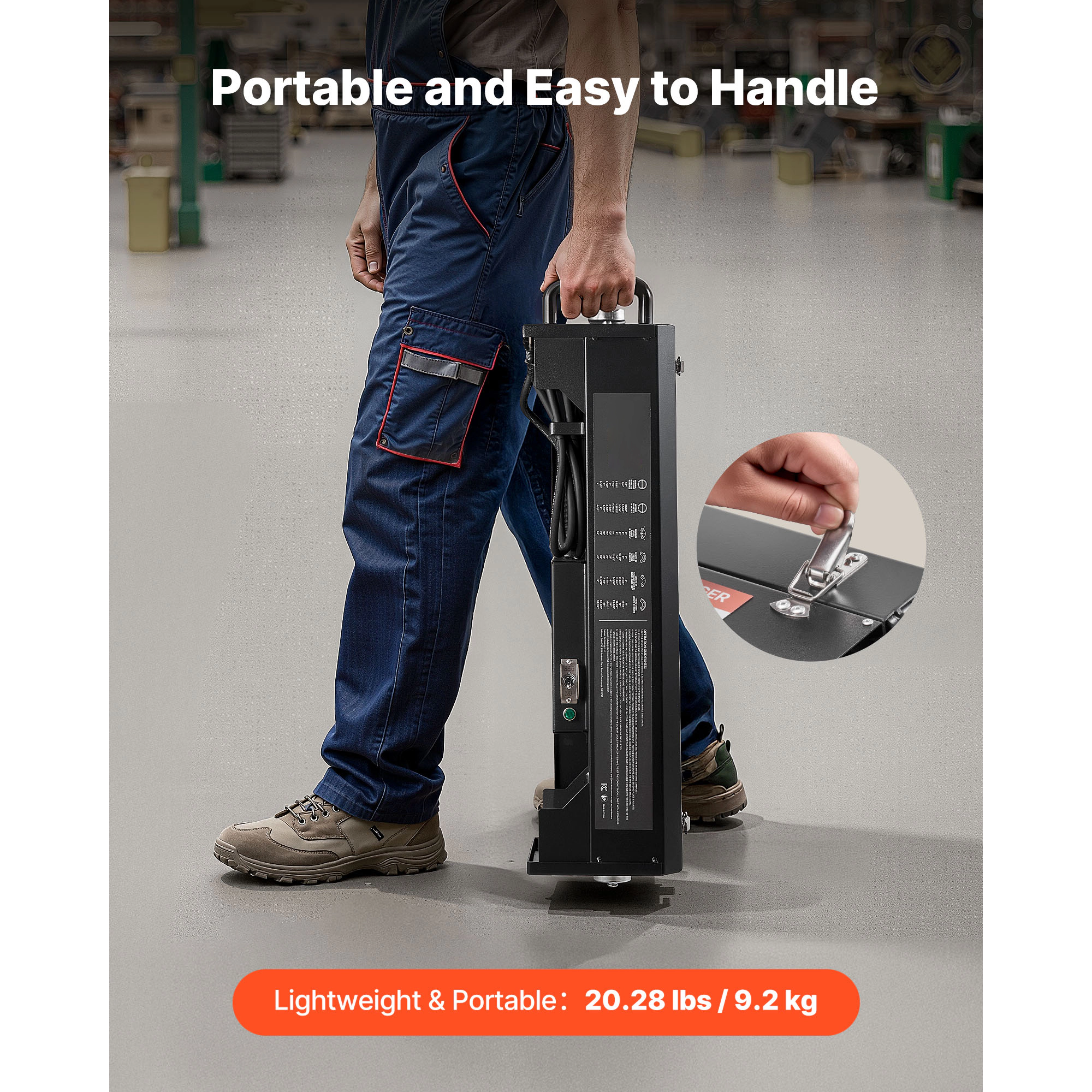 HONGGE Electric PVC Conduit Heater 1/2" Pipe Bending Tool with Carrying Handle for Construction Crews and DIY