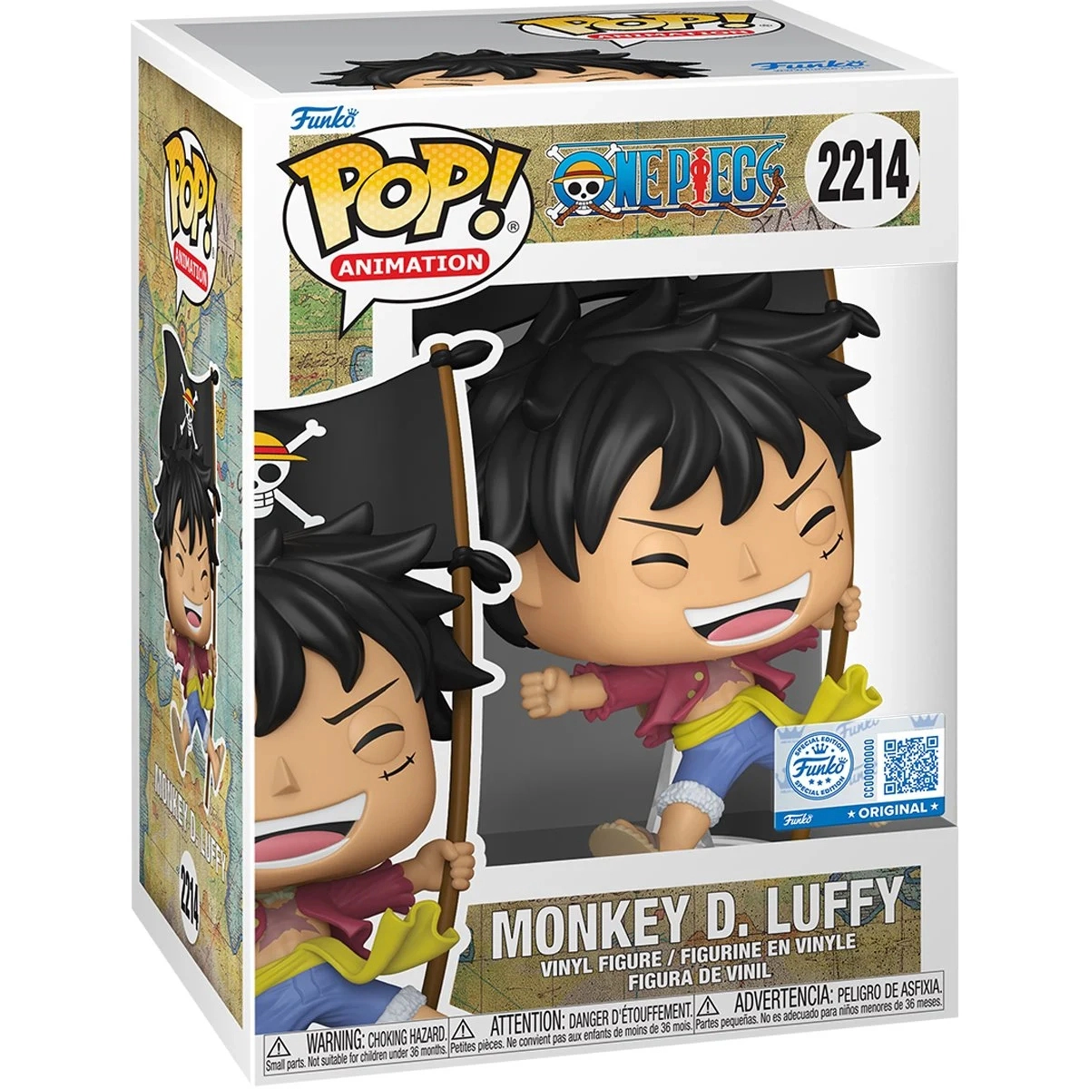 Funko Pop! One Piece: Luffy with Flag #2214