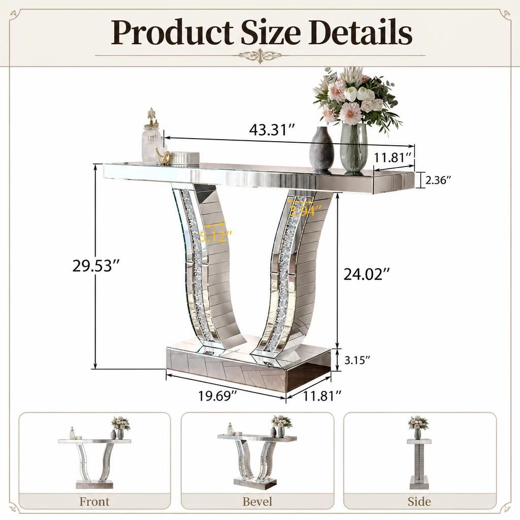 GOODSILO Narrow 43 Inch Entryway Console Table
