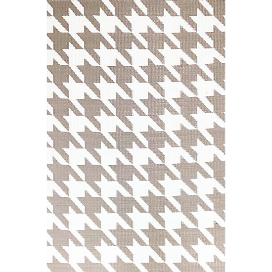 Mad Mats Houndstooth Area Rug, Color: Sand & White - JCPenney