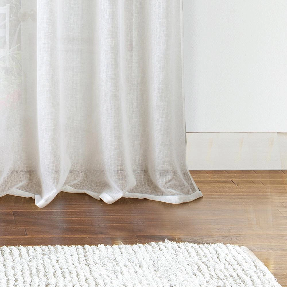 Ramallah Trading Astro Textured Rod Pocket Curtain Panel - 54 x 90, Red