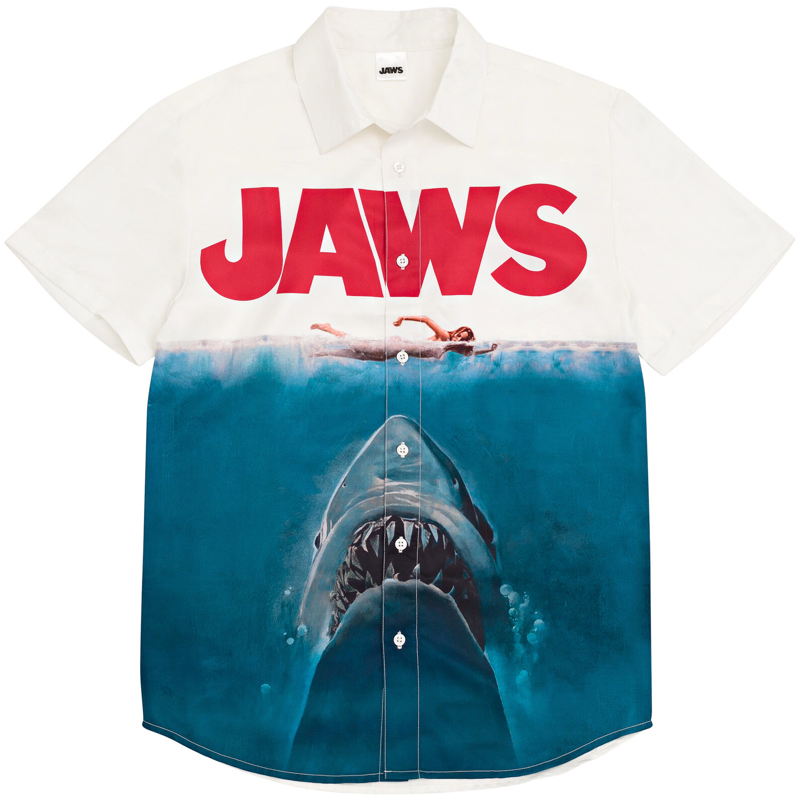 Jaws Boys' Short Sleeve Button Down Shirt