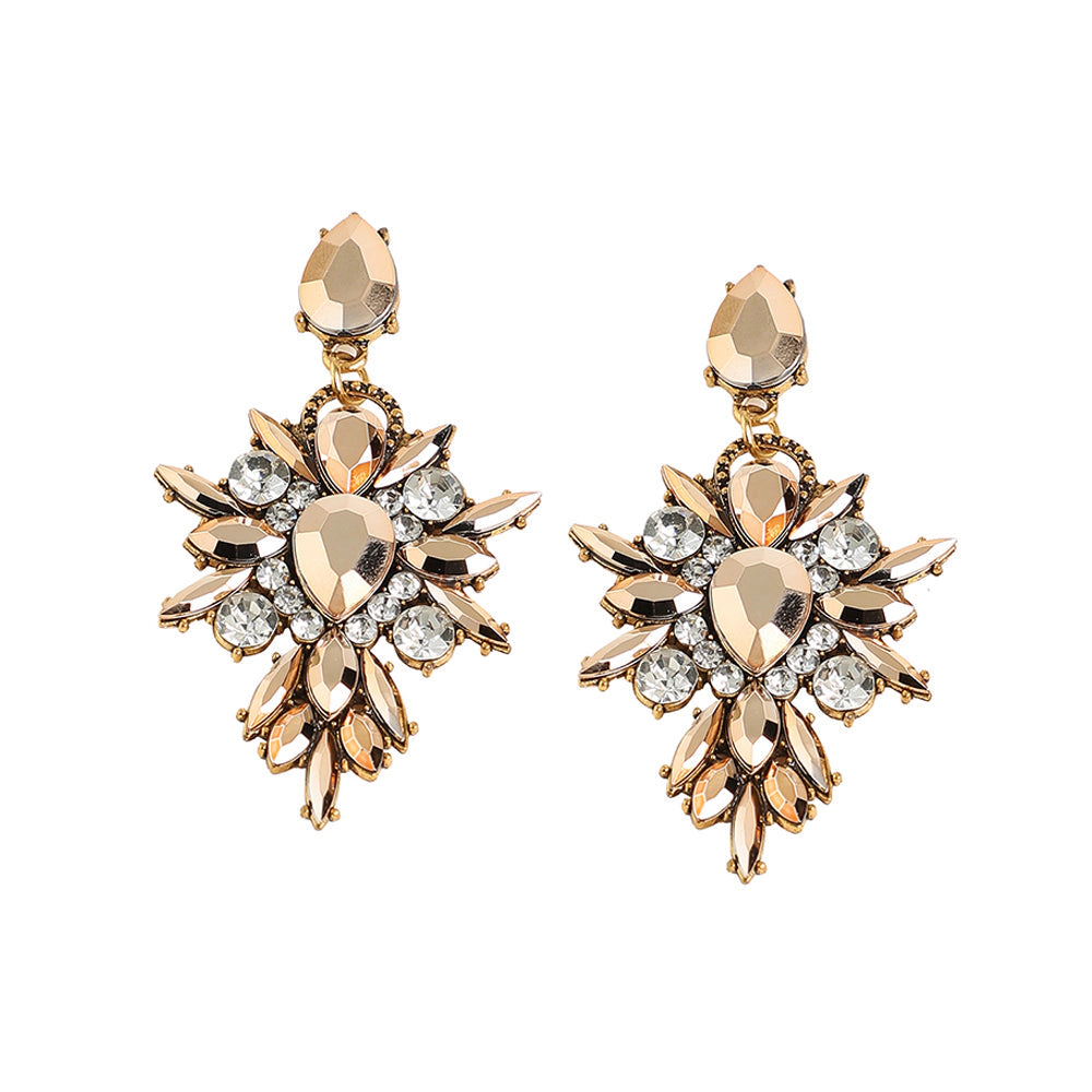 SOHI Women's Royal Drop Earrings