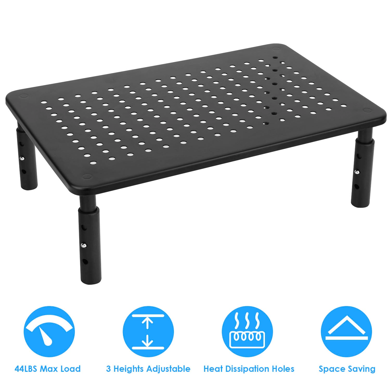 GBruno 3-Height Adjustable Monitor Stand Riser