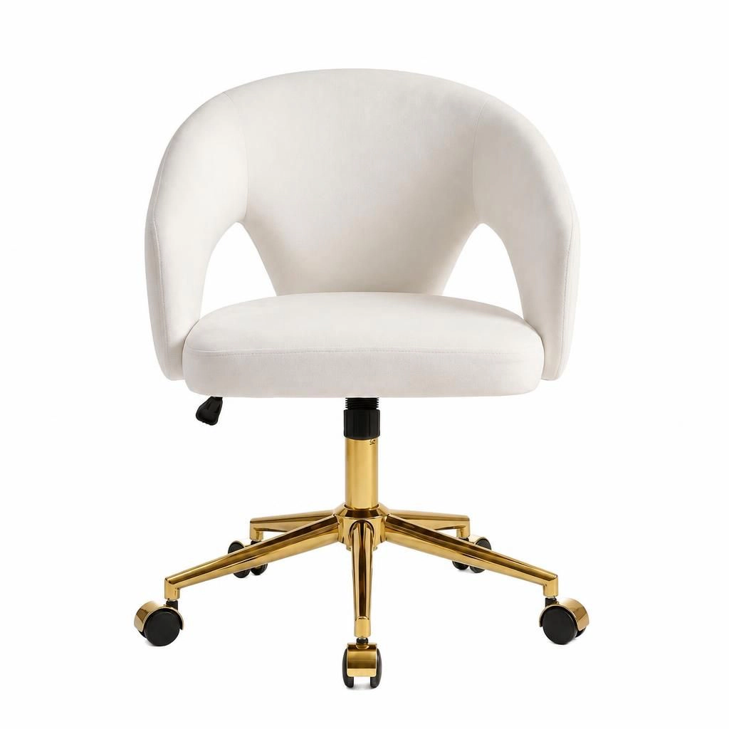 GOODSILO Upholstered Velvet Compact Office Task Chair