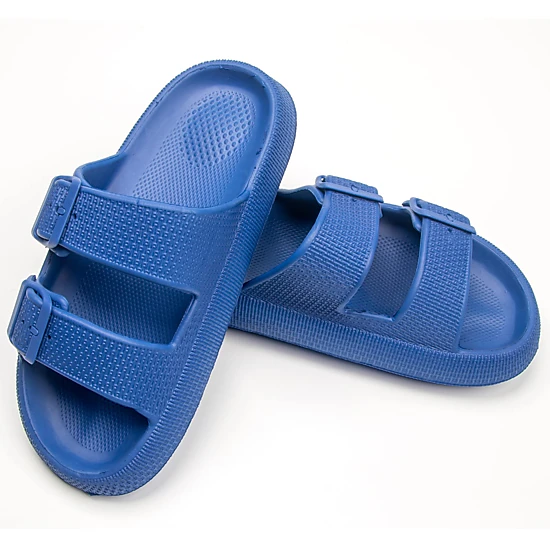 Roxoni Women's Slip-On Slide Sandals with Adjustable Buckle