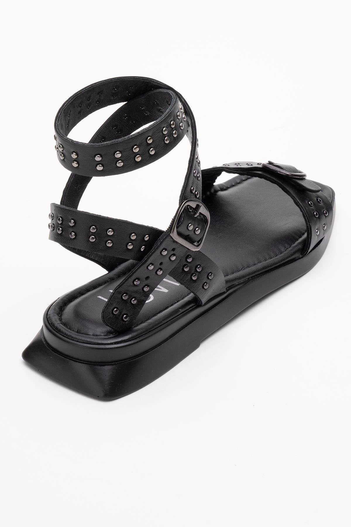 Forever & Always Womens Carril Leather Sandals