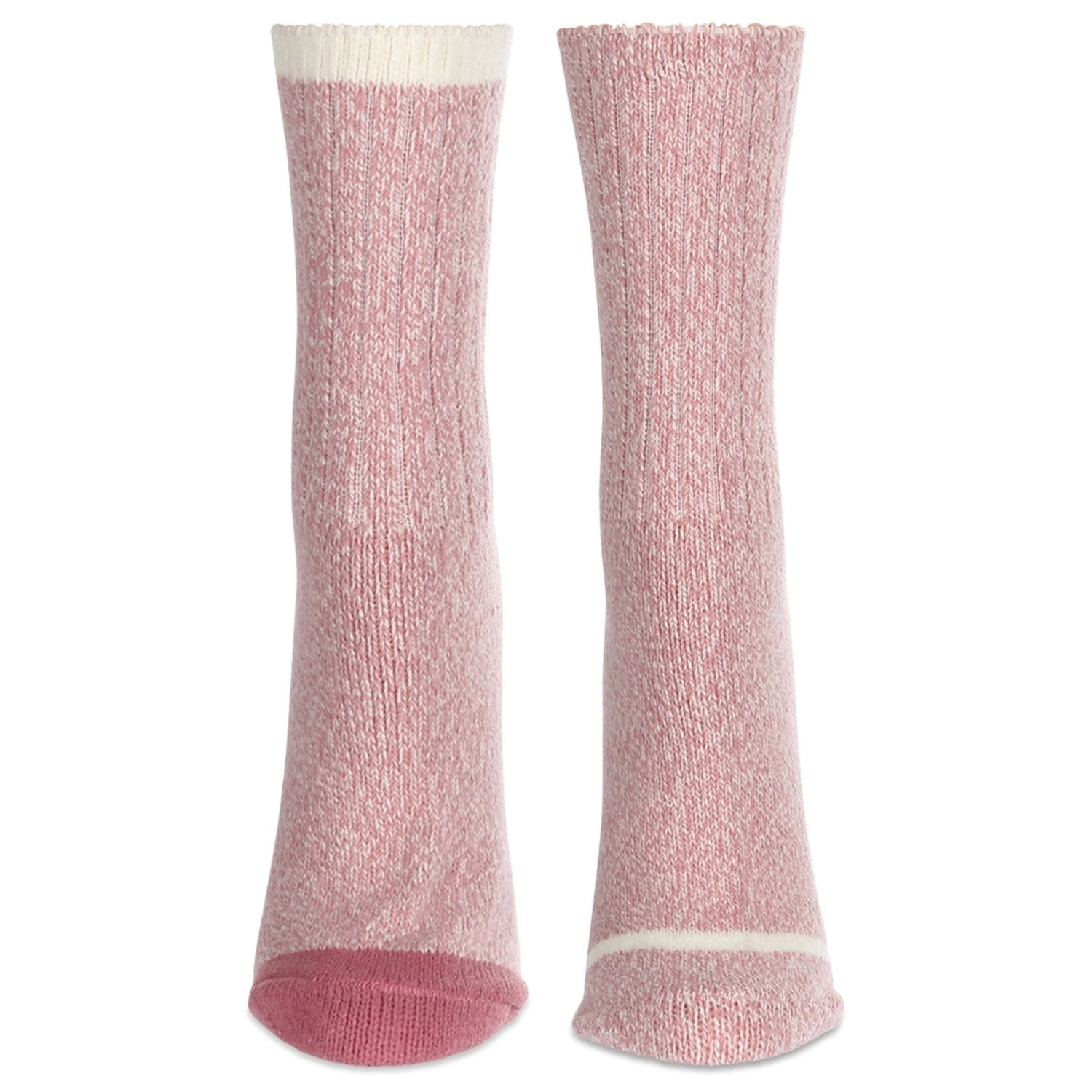 MeMoi Women's 2 Pair Pack Fine Stripe Buttersoft Crew Socks
