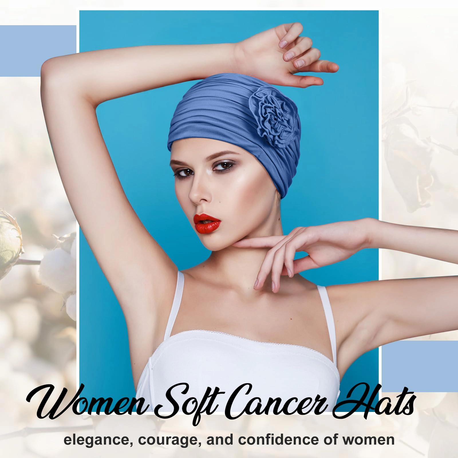 PIGFDK 4ton Chemo Turban Women