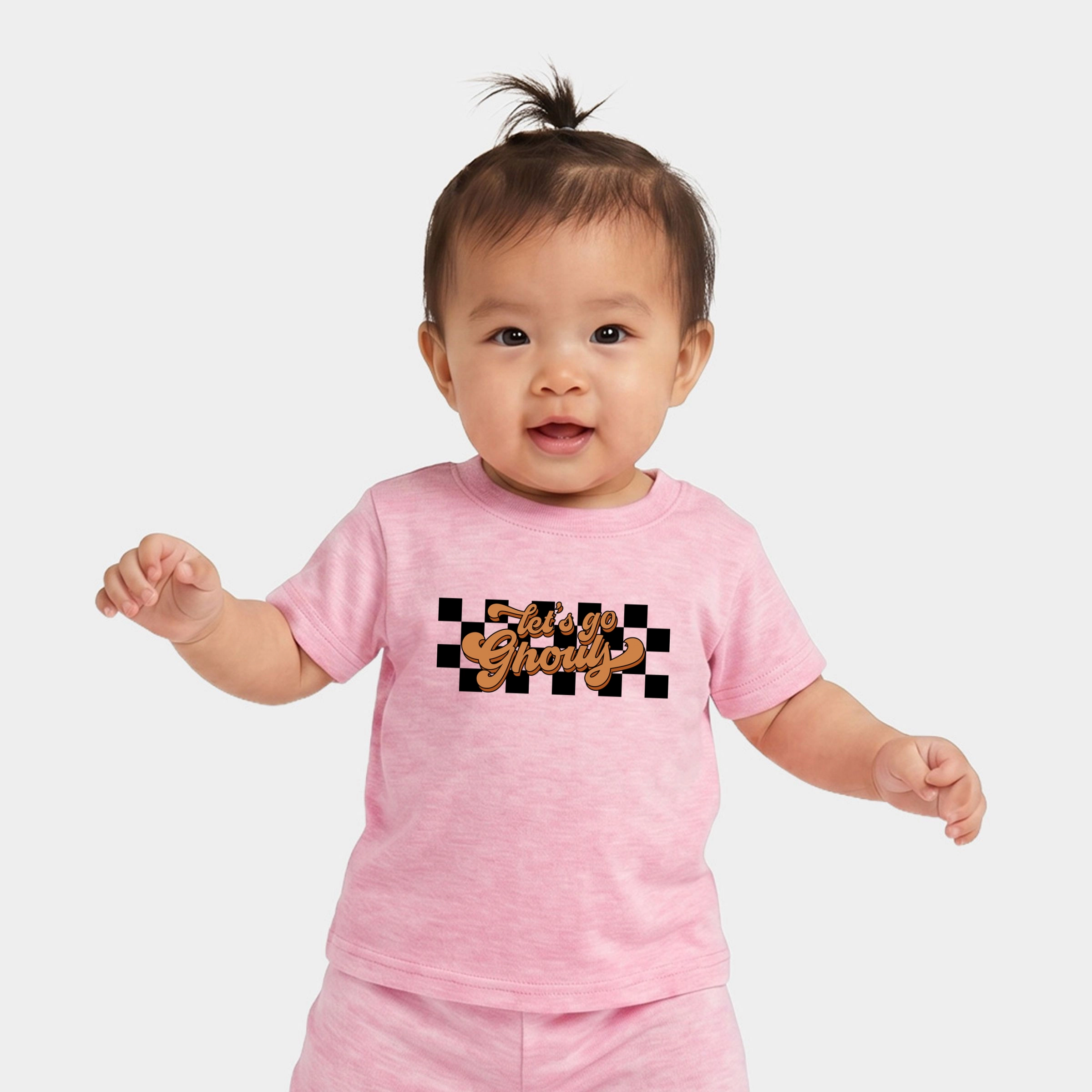 The Juniper Shop - Infant Jogger Pant Crew Set Let's Go Ghouls Checkered