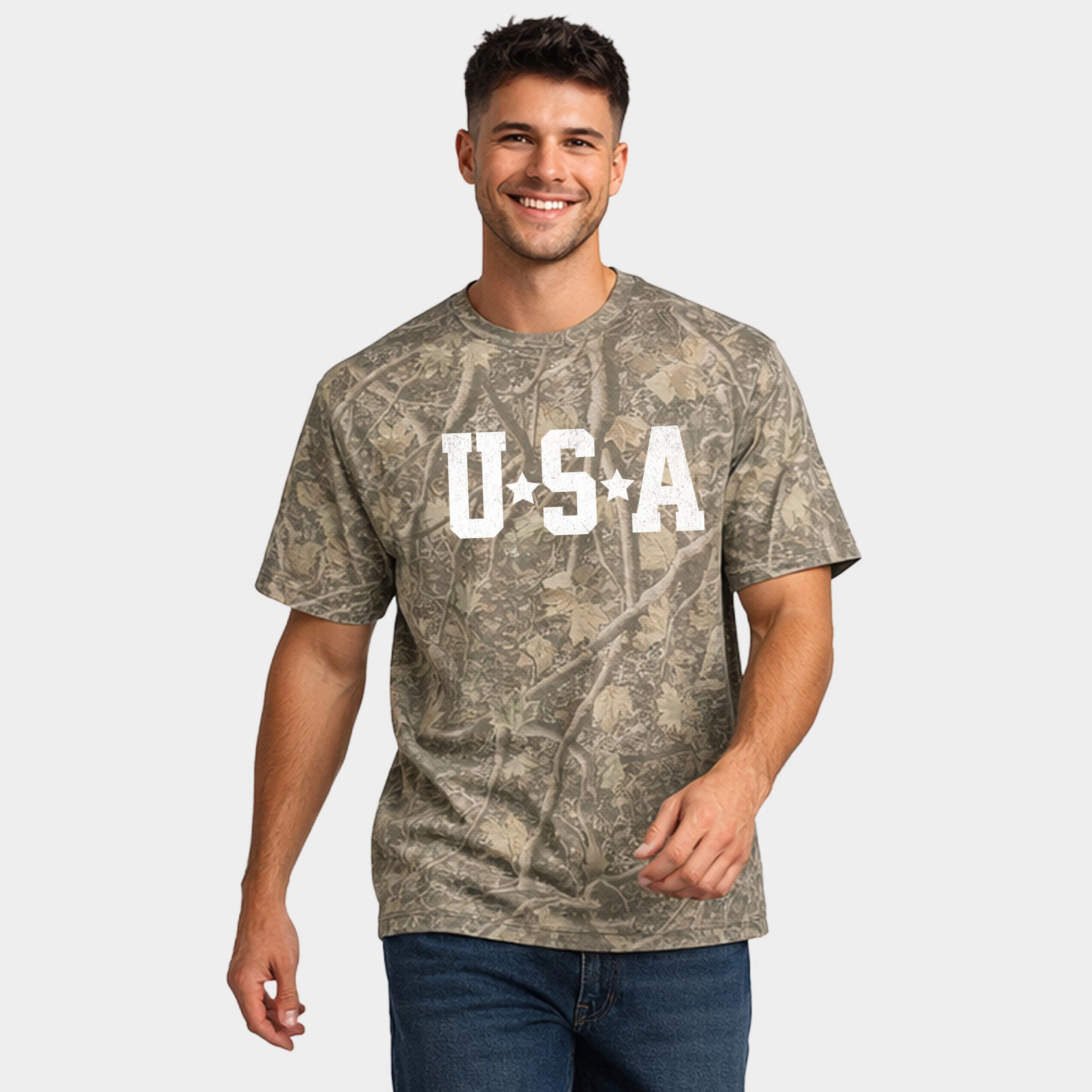 Simply Sage Market - USA Stars Men's Heavyweight Crew